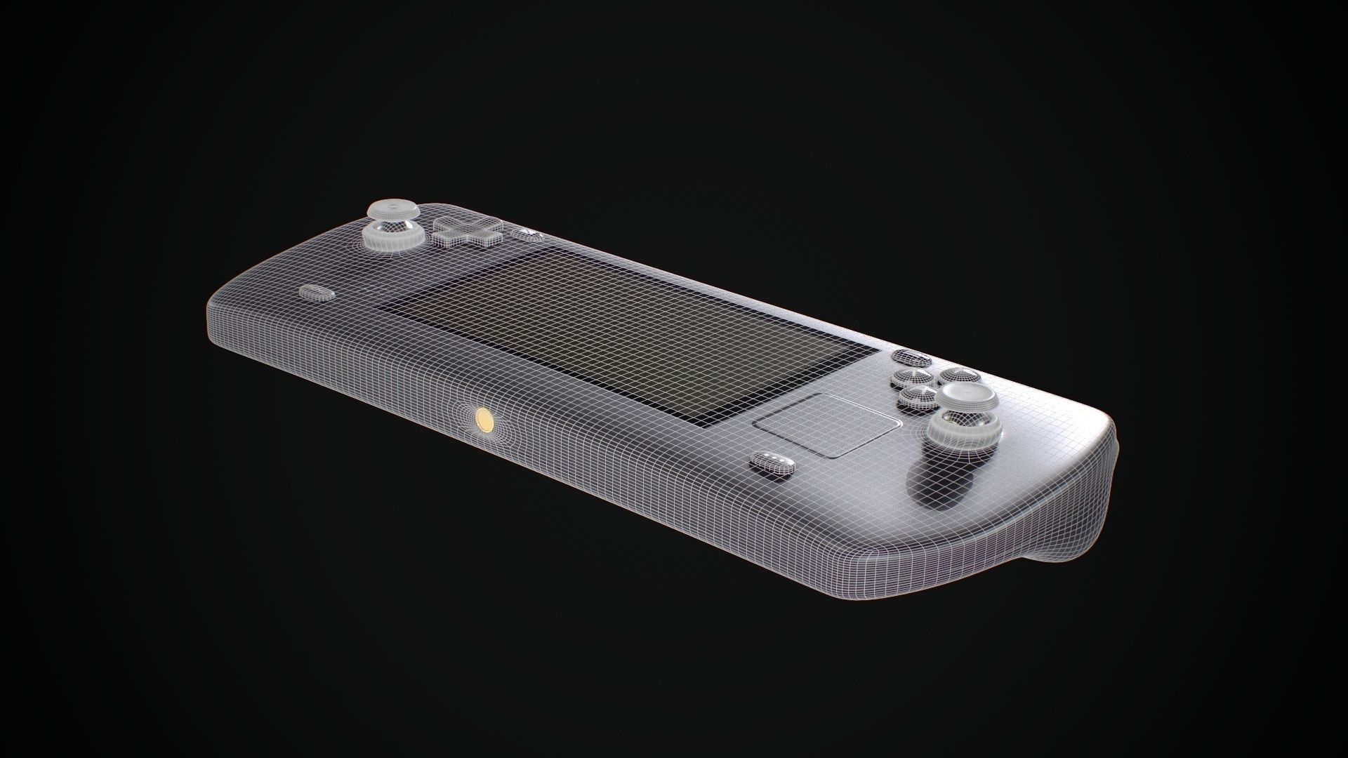 Handheld Game Console Low-poly 3D model_17