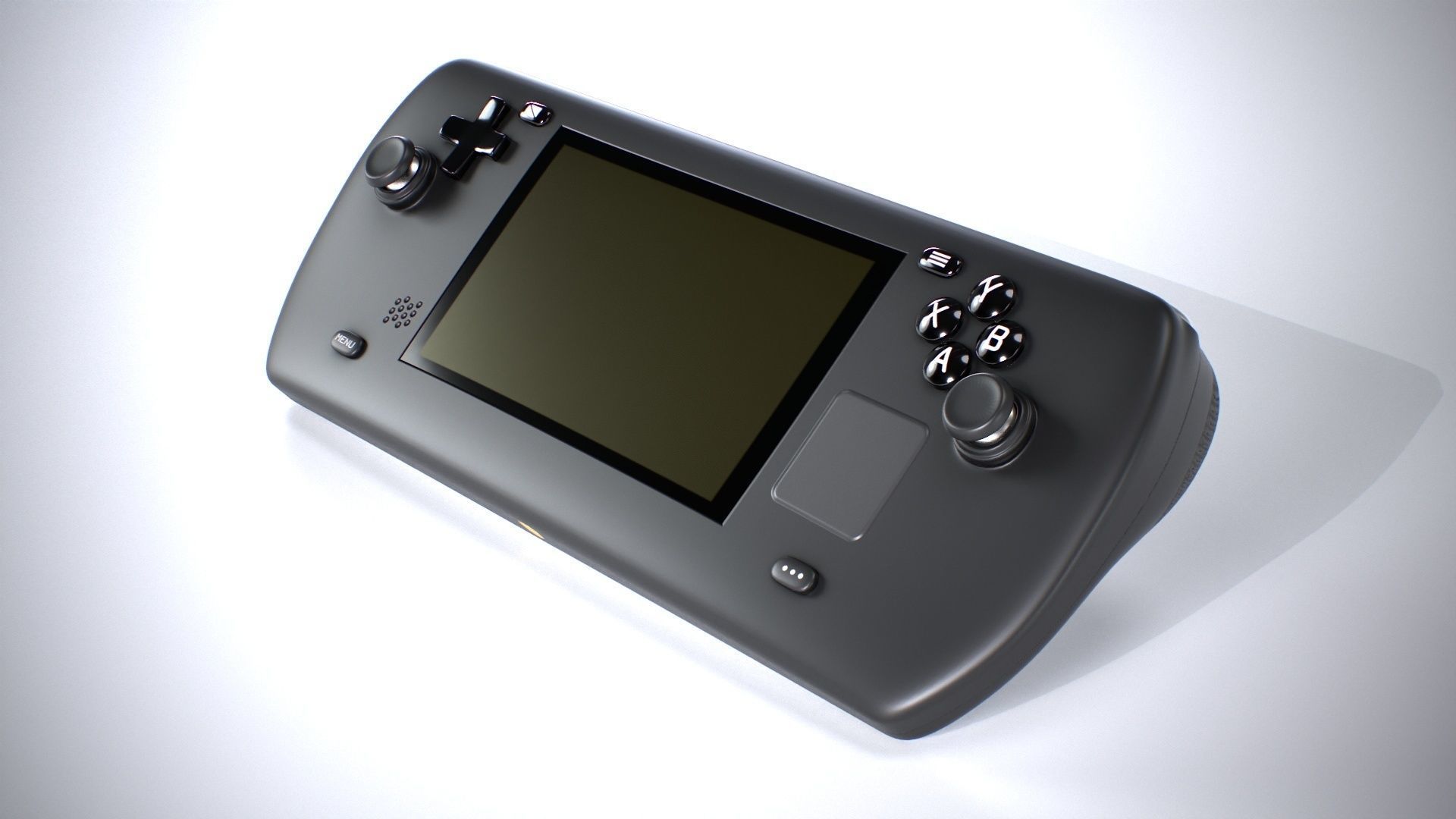 Handheld Game Console Low-poly 3D model_4