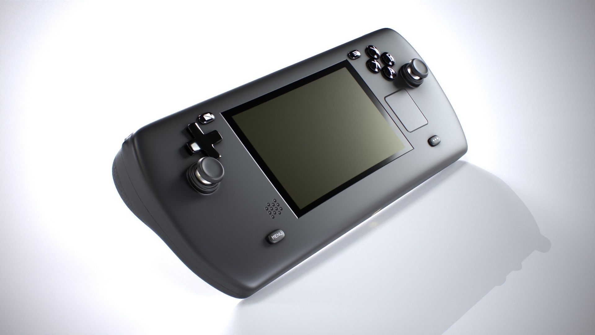 Handheld Game Console Low-poly 3D model_3