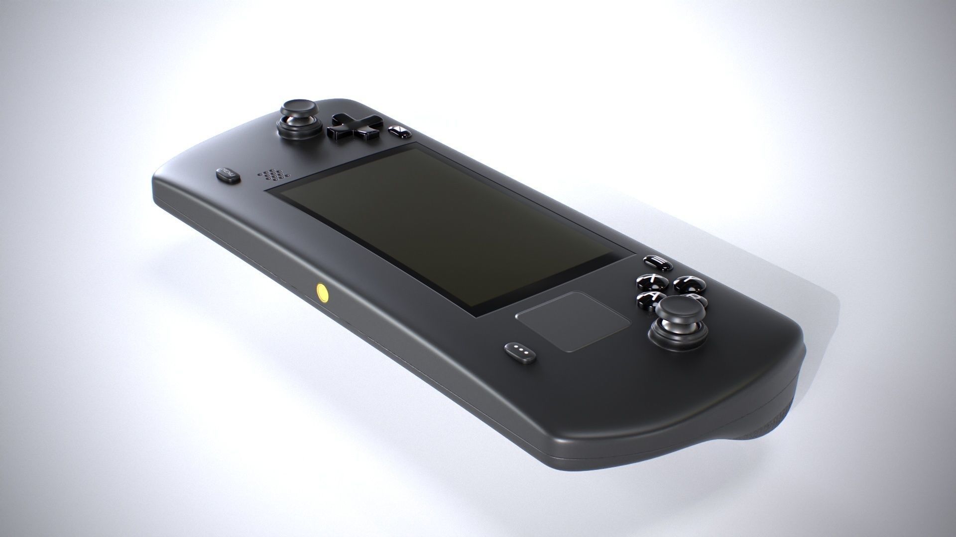 Handheld Game Console Low-poly 3D model_11