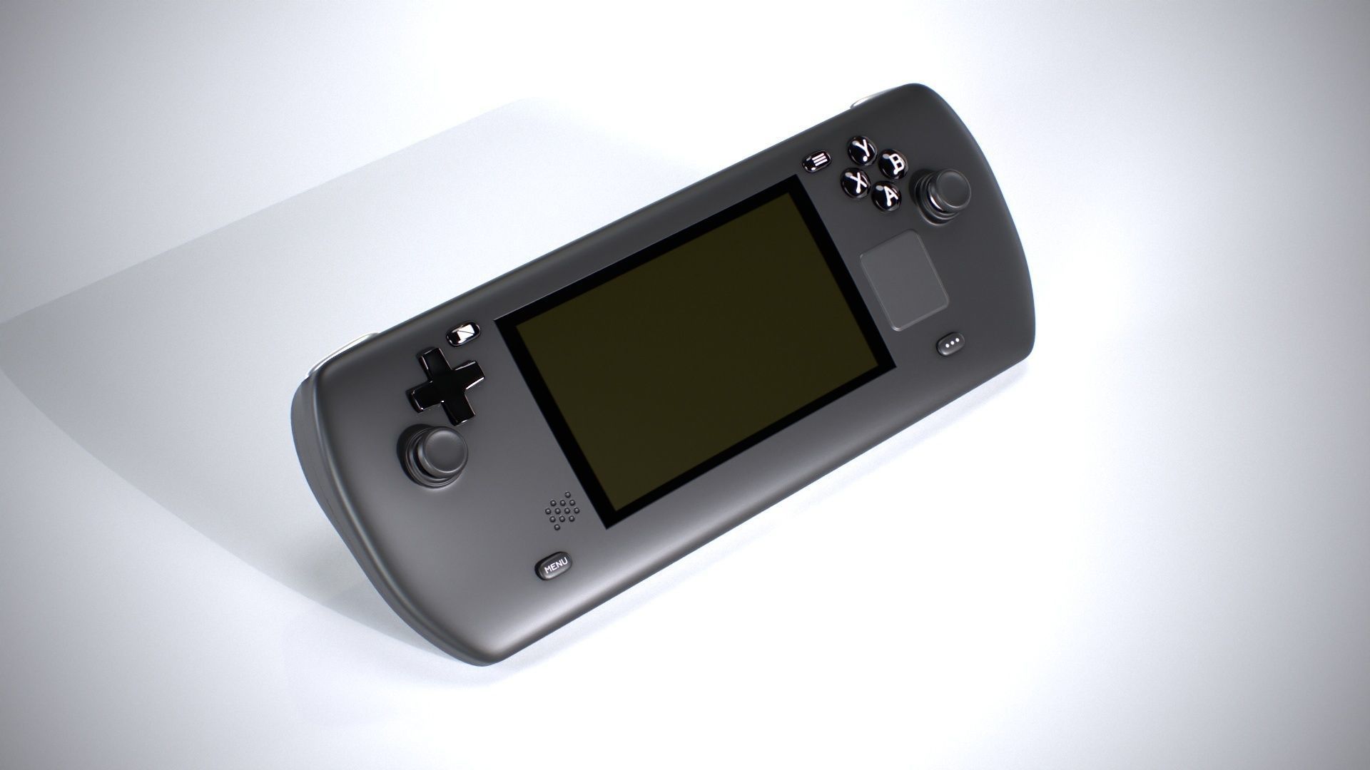 Handheld Game Console Low-poly 3D model_2