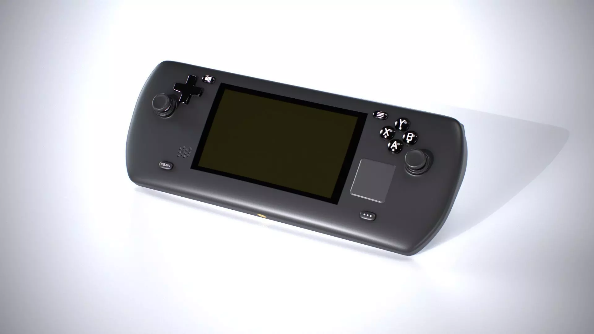 Handheld Game Console Low-poly 3D model_0