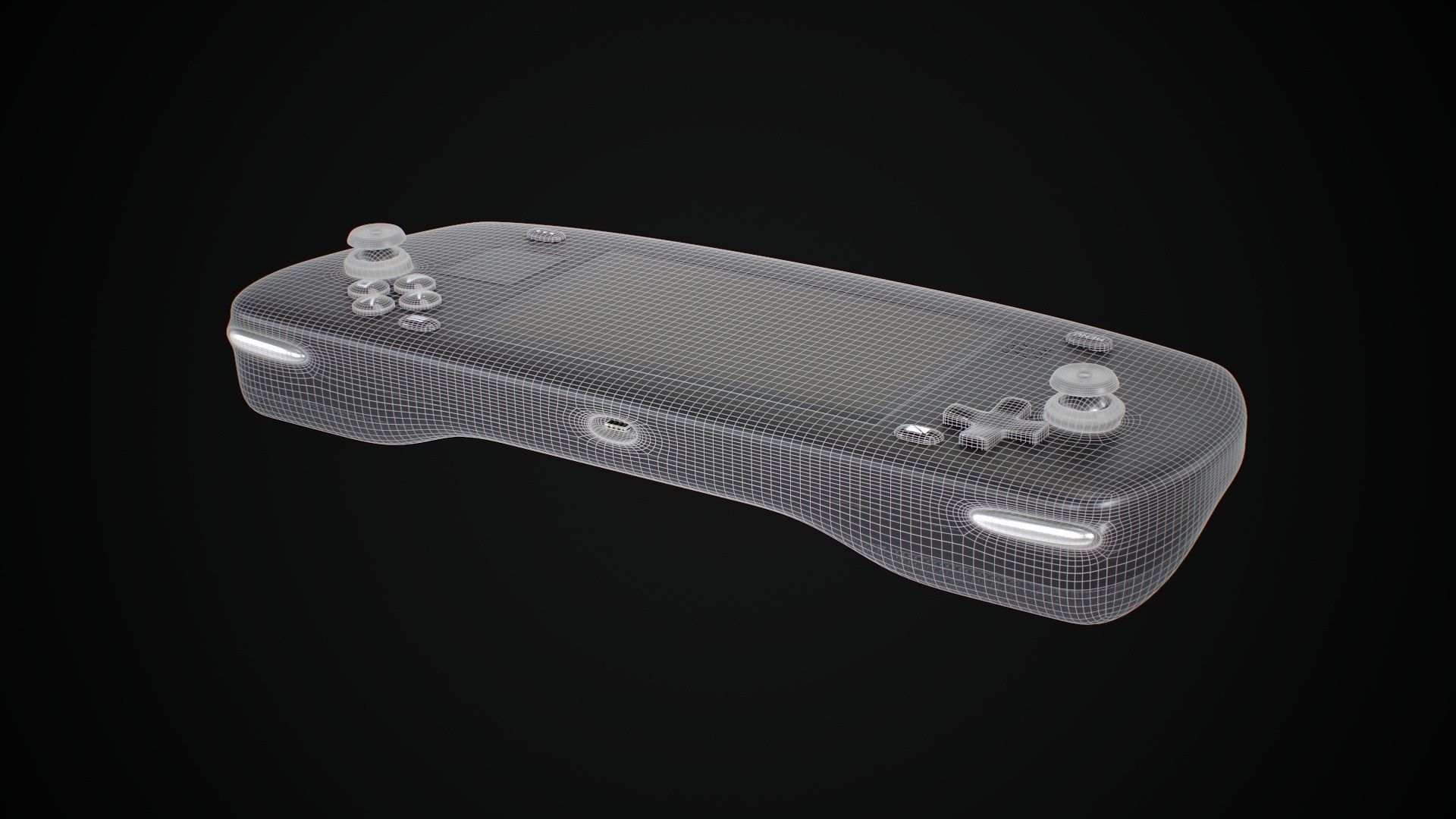 Handheld Game Console Low-poly 3D model_15