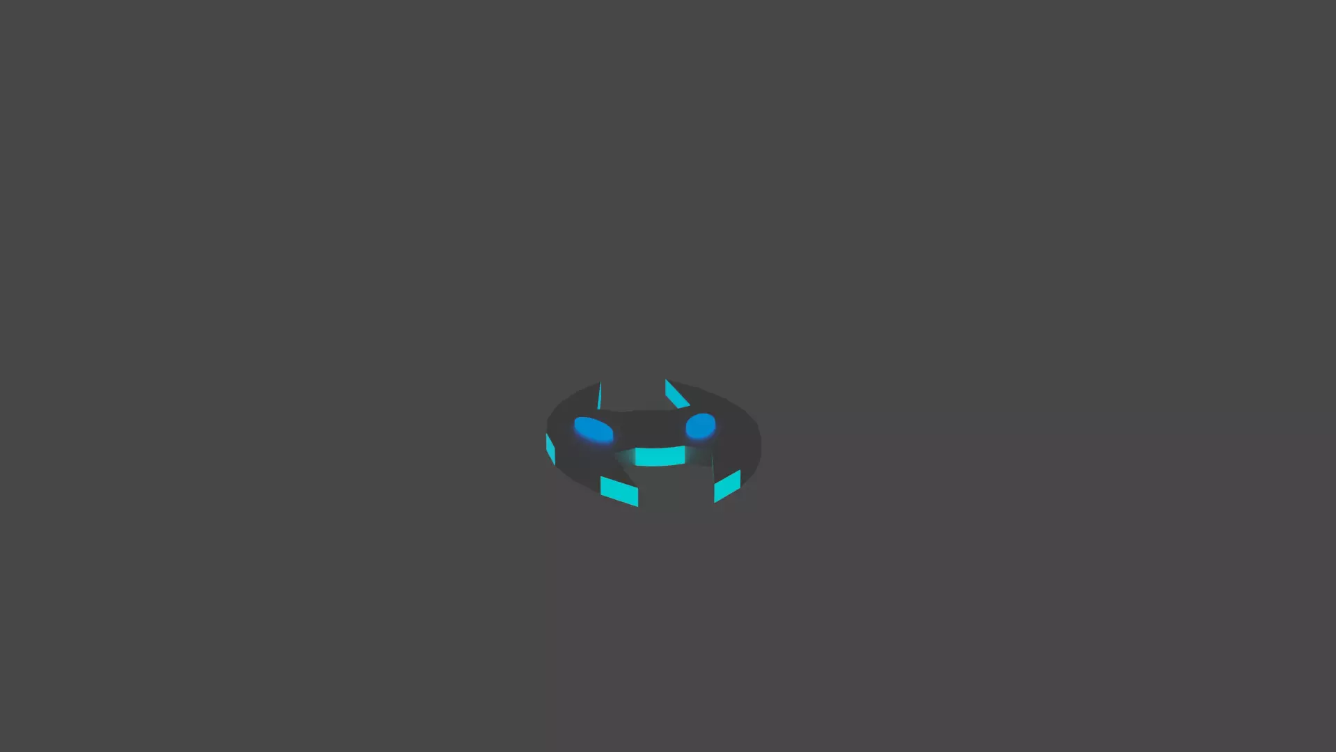 low poly futuristic flying hoverboard 3D model_0