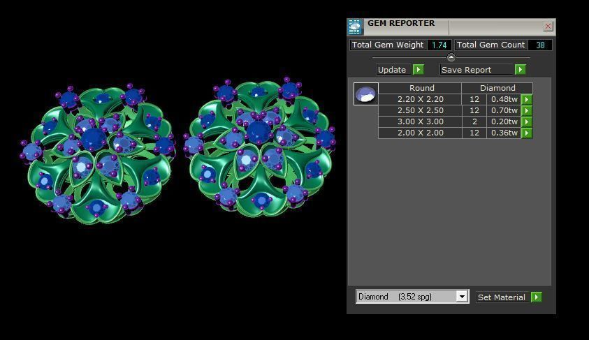 Earrings  3D print model_6