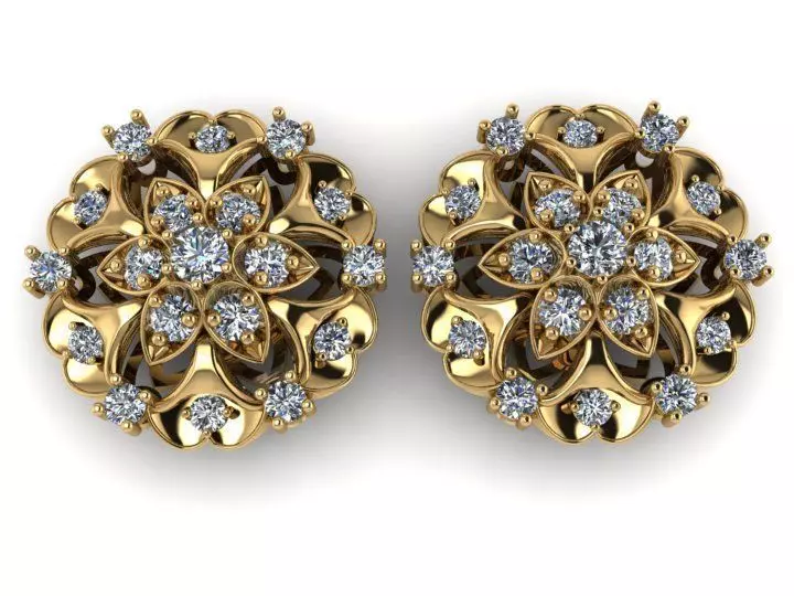 Earrings  3D print model_0