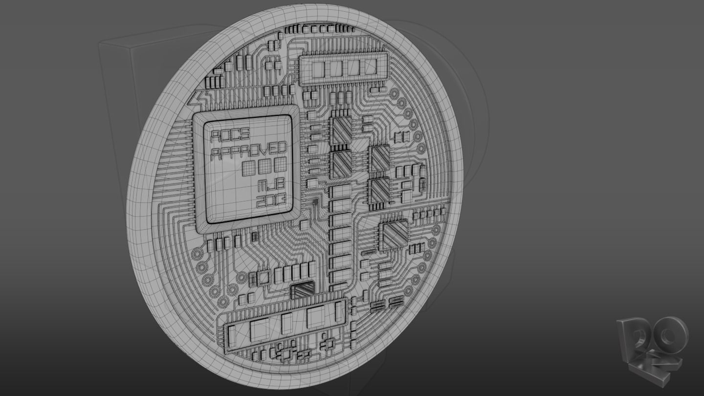 The Bitcoin-Coin bitcoin coin 3D model_7