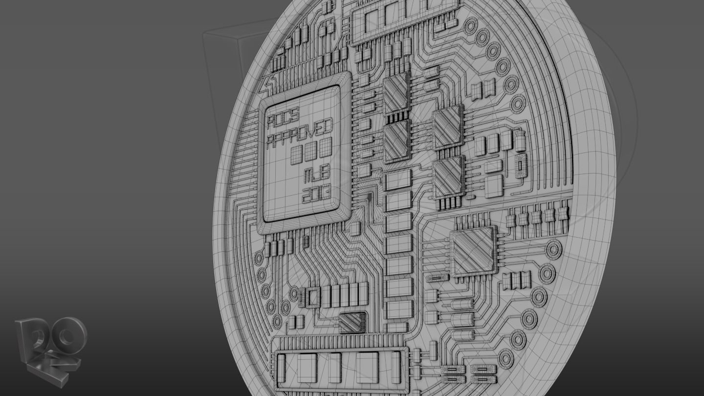 The Bitcoin-Coin bitcoin coin 3D model_3