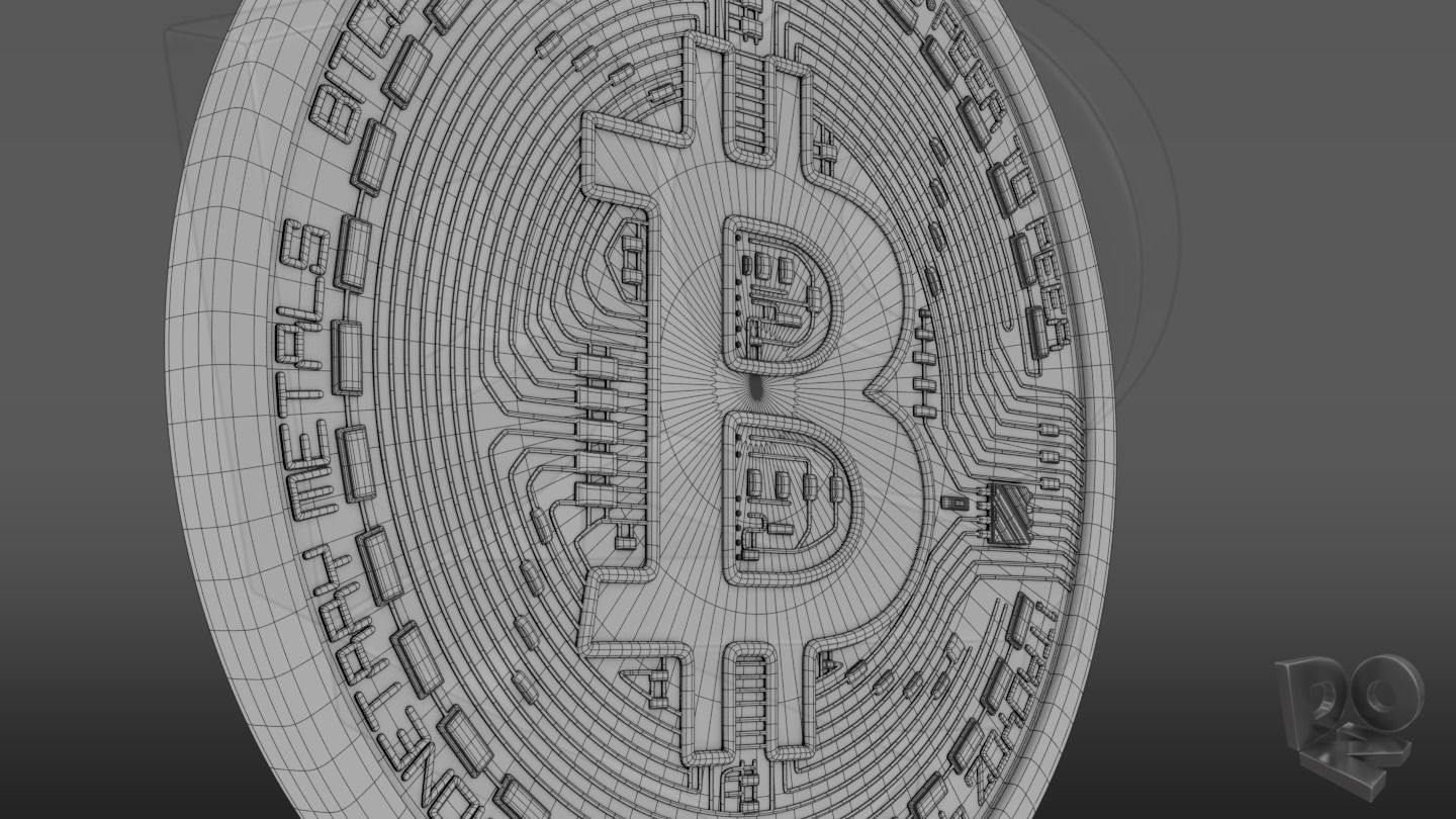 The Bitcoin-Coin bitcoin coin 3D model_1