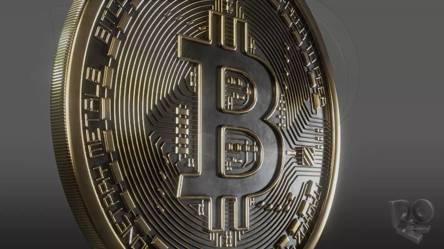 The Bitcoin-Coin bitcoin coin 3D model_0