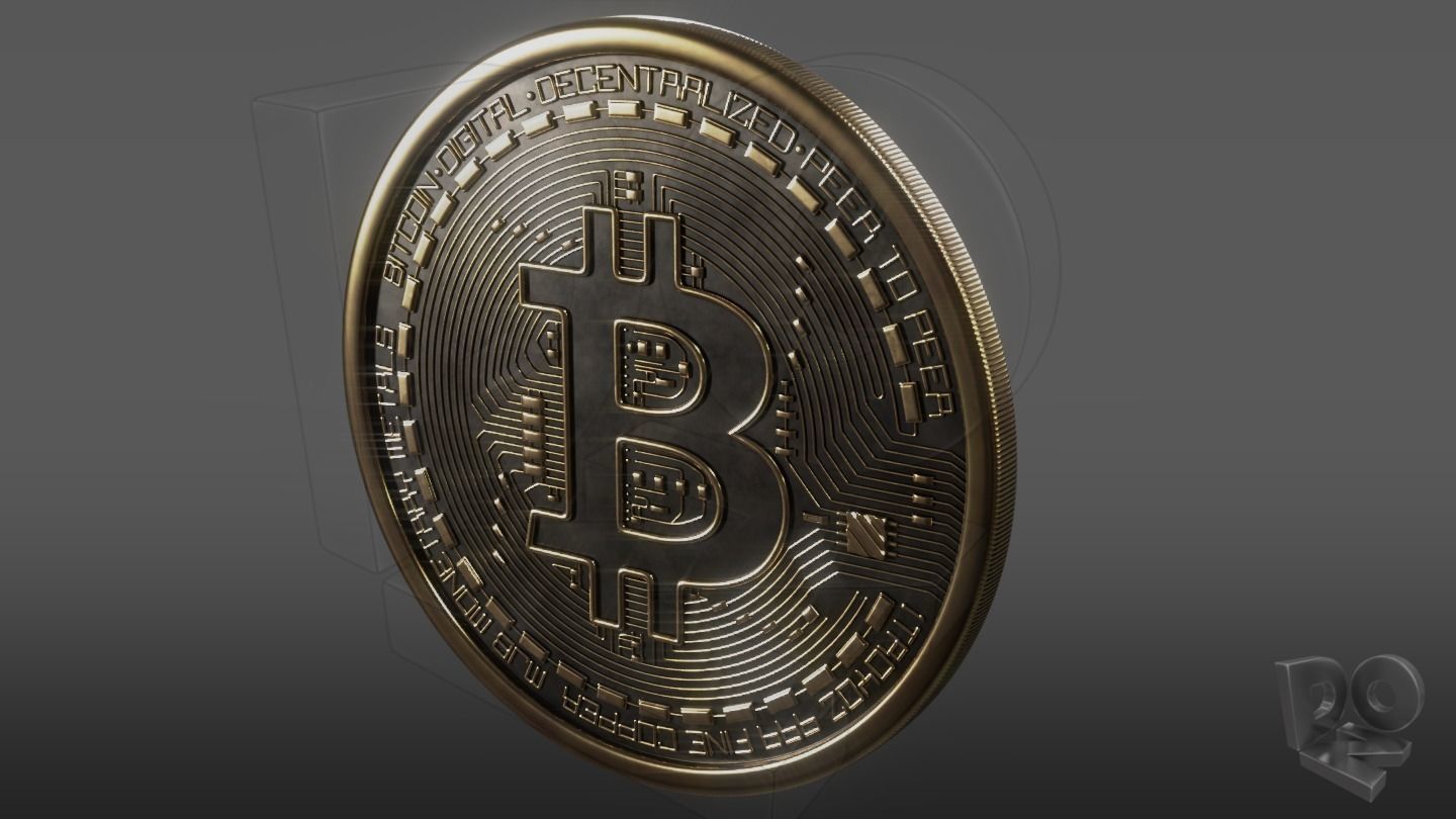 The Bitcoin-Coin bitcoin coin 3D model_4
