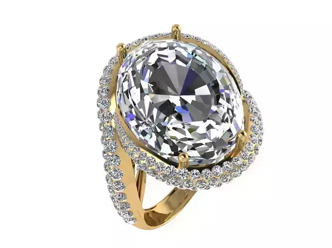 Ring385 oval cut diamond ring