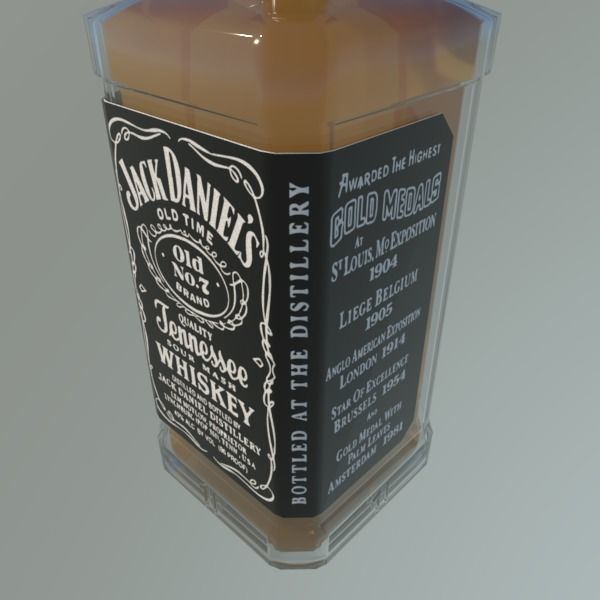 Jack Daniels Bottle 3D model_3