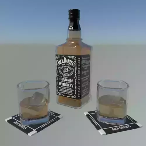 Jack Daniels Bottle 3D model