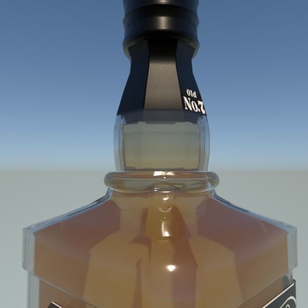 Jack Daniels Bottle 3D model_2