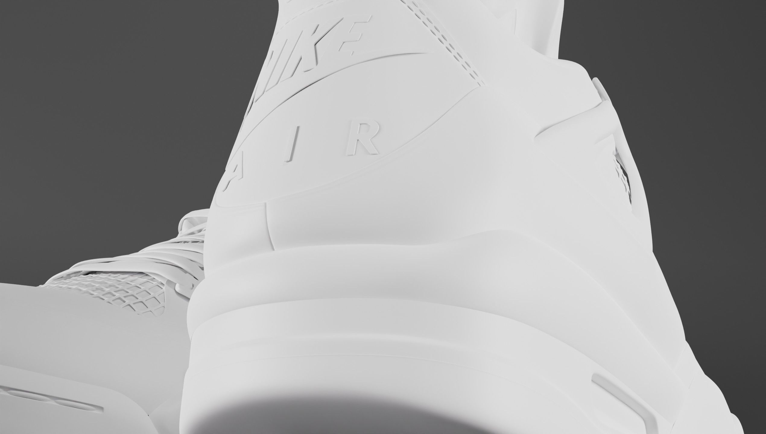 Jordan 4 Bubblegum Shoe Low-poly 3D model_53
