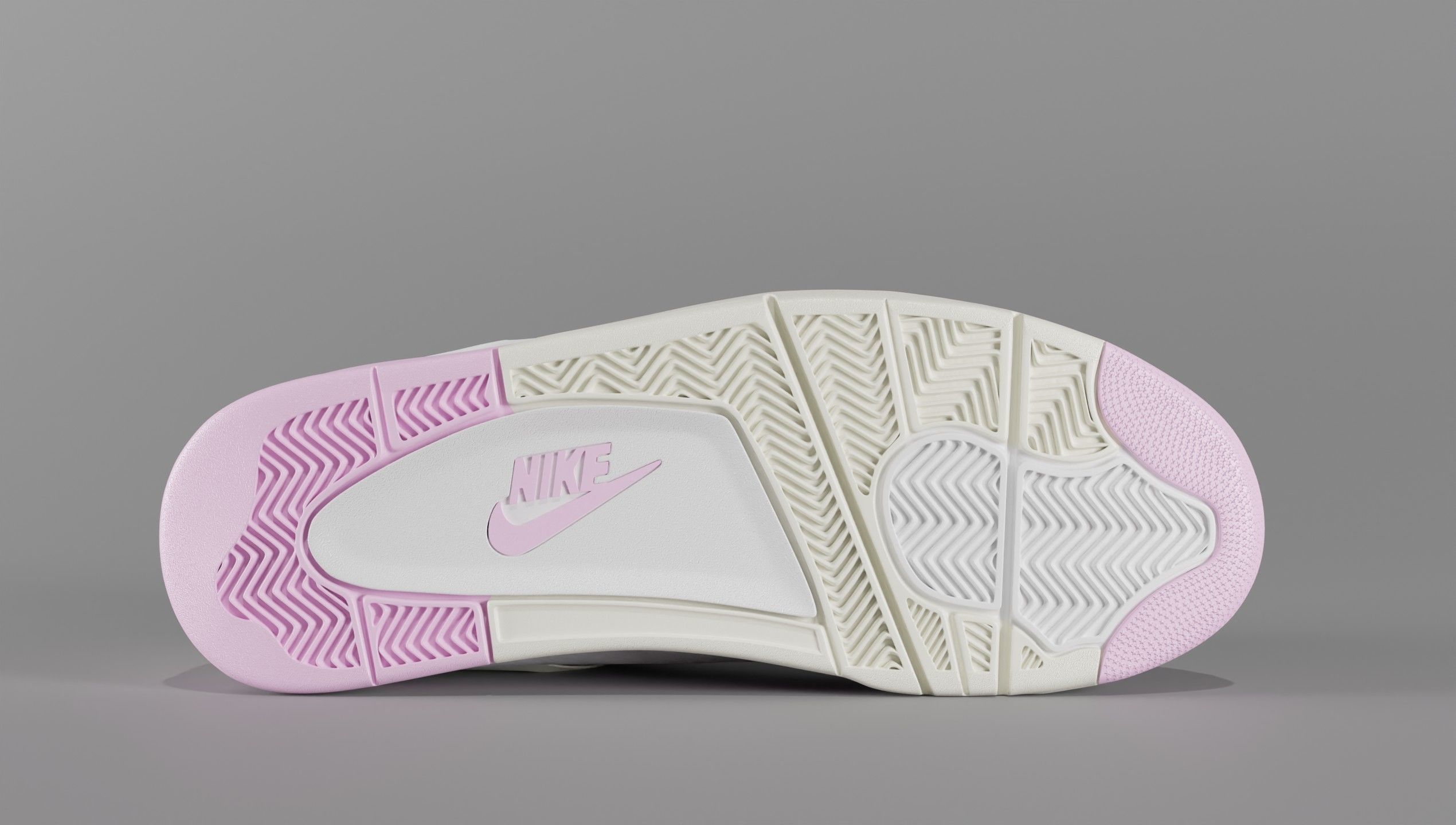 Jordan 4 Bubblegum Shoe Low-poly 3D model_6