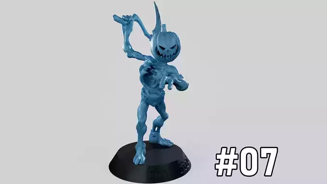 Pumpkin Undead Pose 07 3D print model