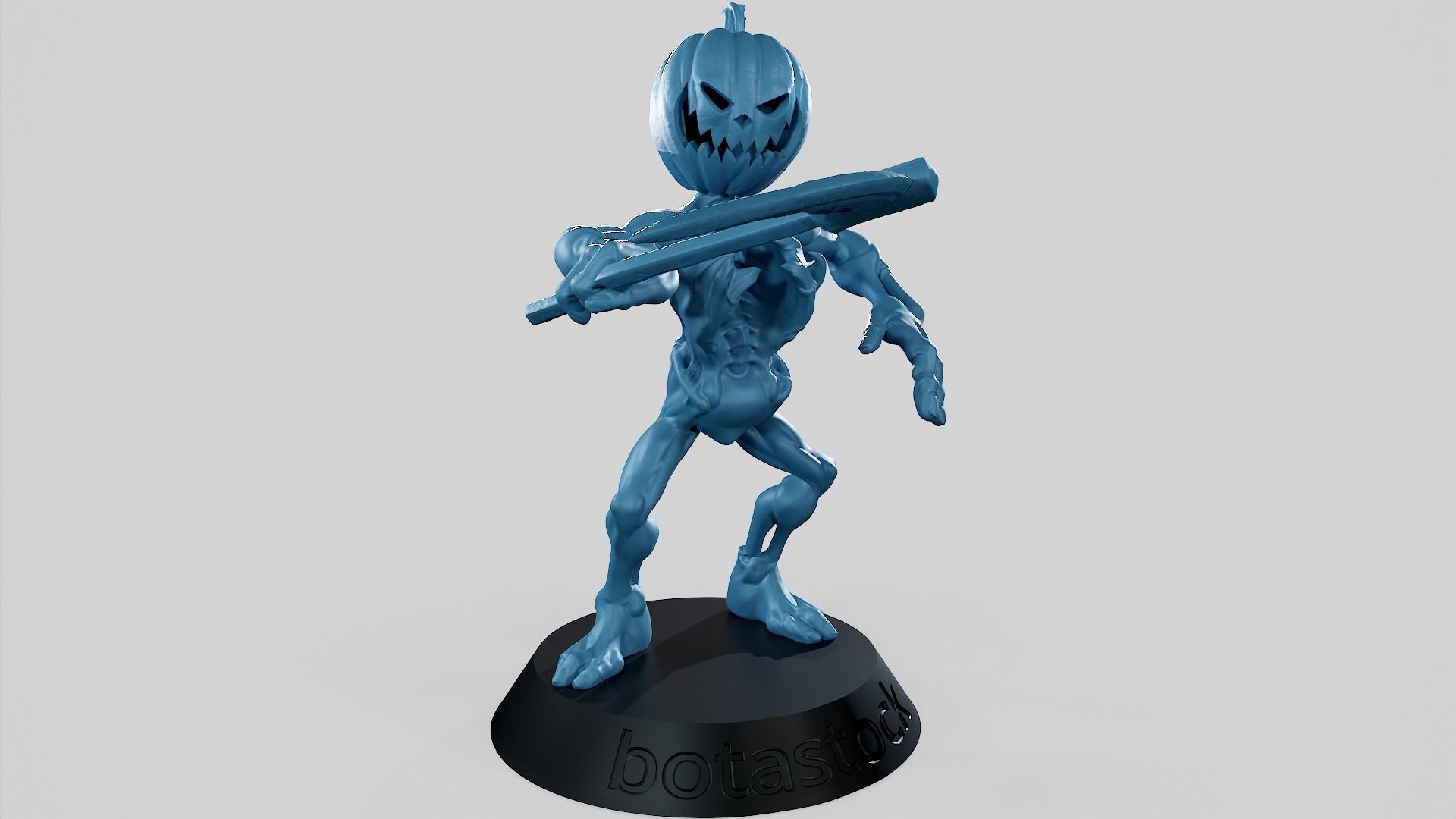 Pumpkin Undead Pose 08 3D print model_17