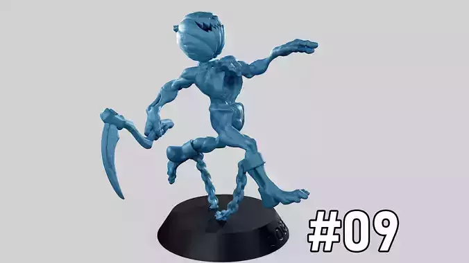 Pumpkin Undead Pose 09 3D print model