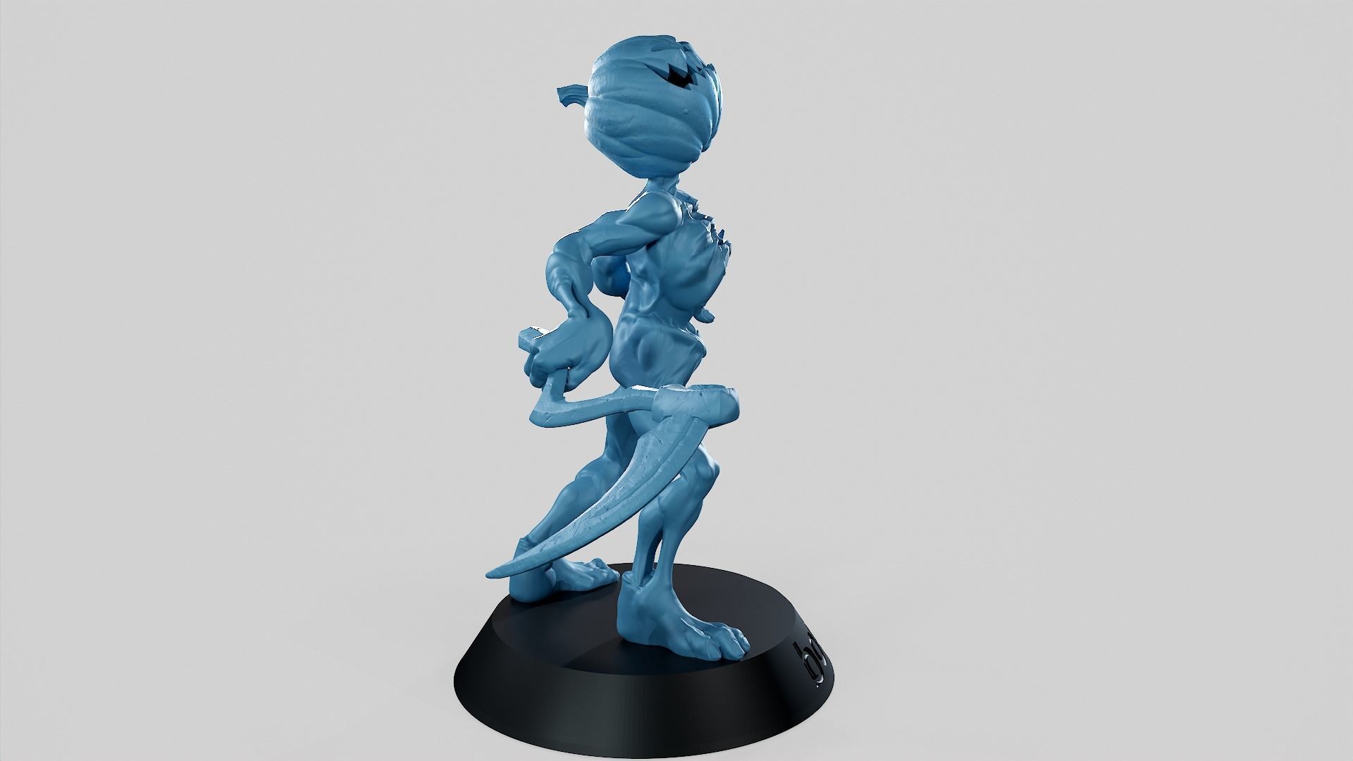 Pumpkin Undead Pose 10 3D print model_5
