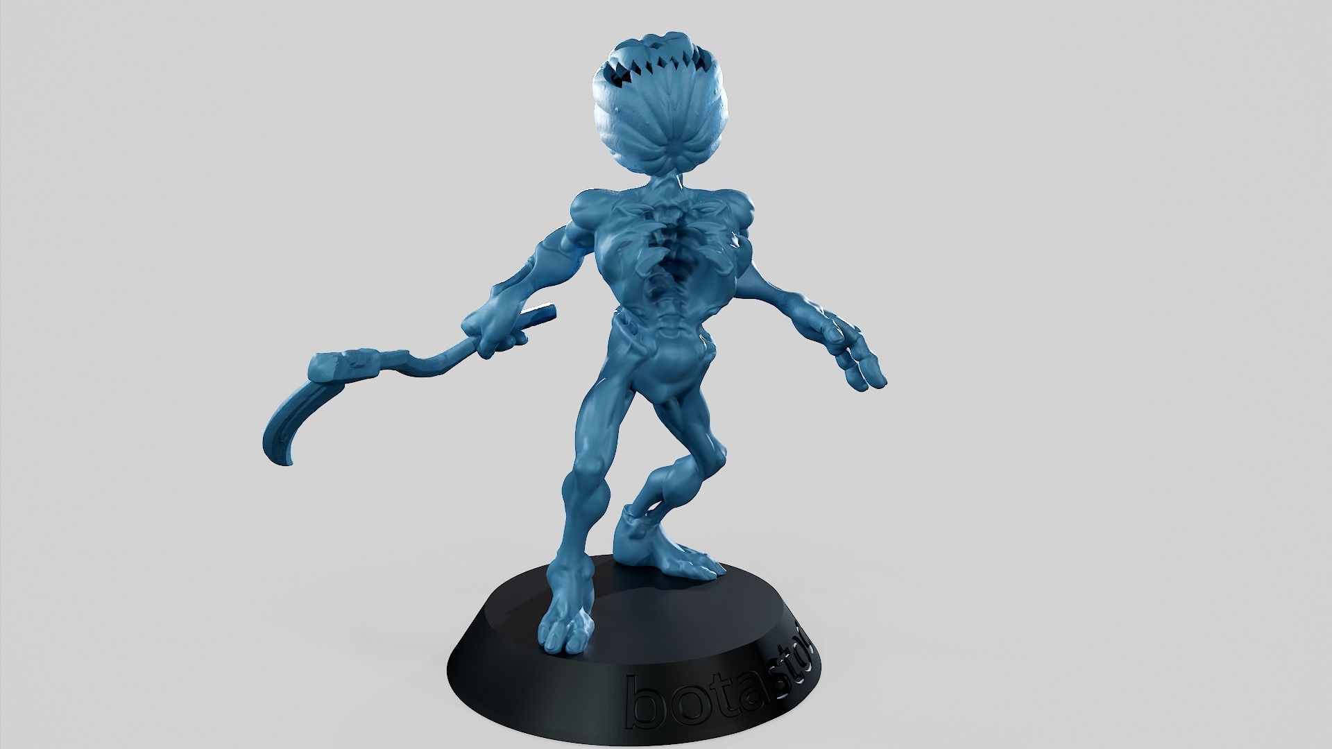 Pumpkin Undead Pose 10 3D print model_2