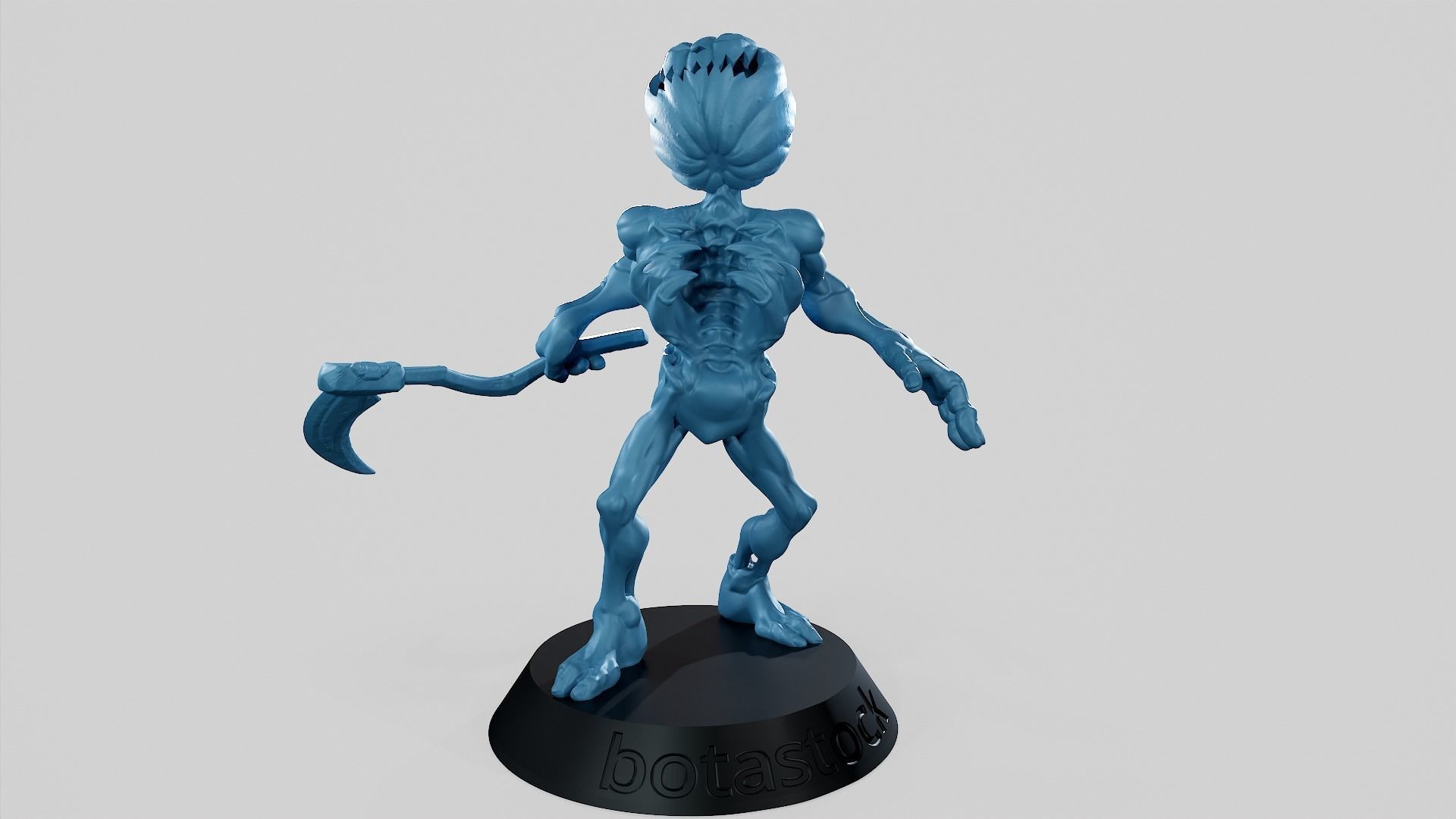 Pumpkin Undead Pose 10 3D print model_17