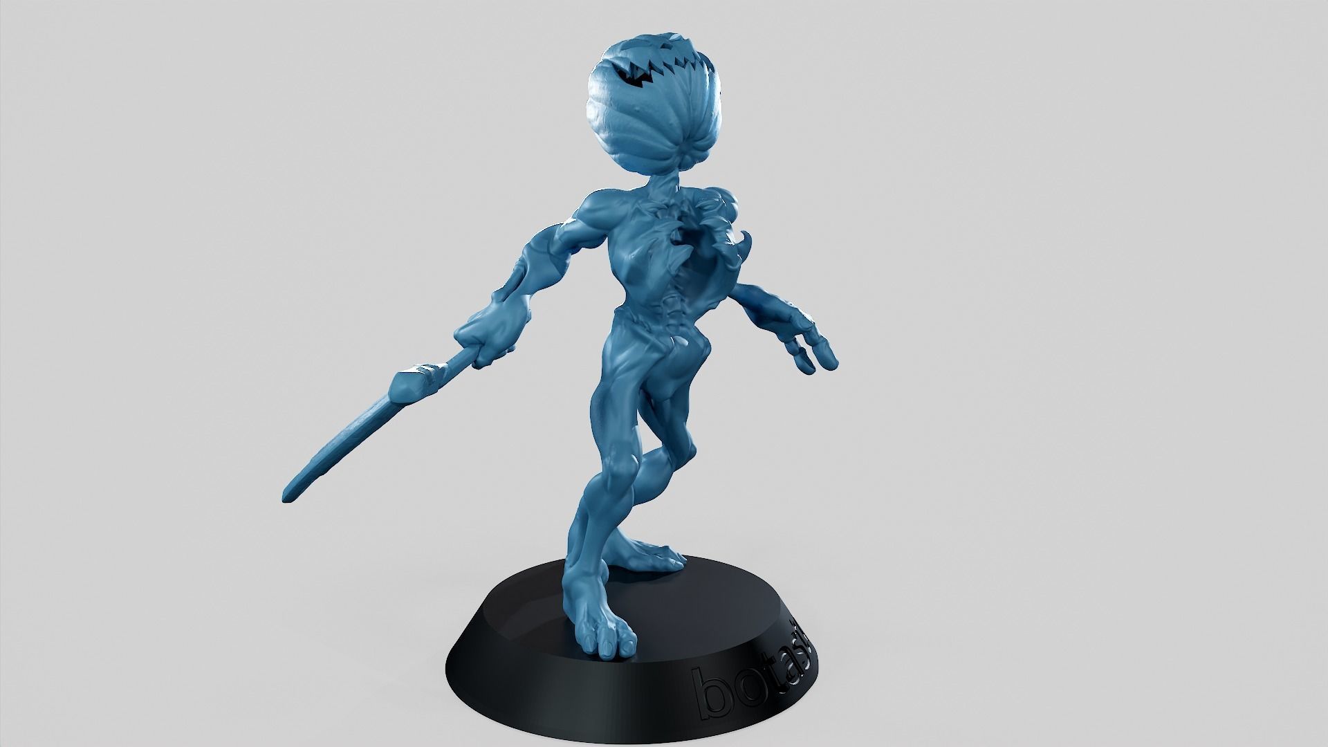 Pumpkin Undead Pose 10 3D print model_3