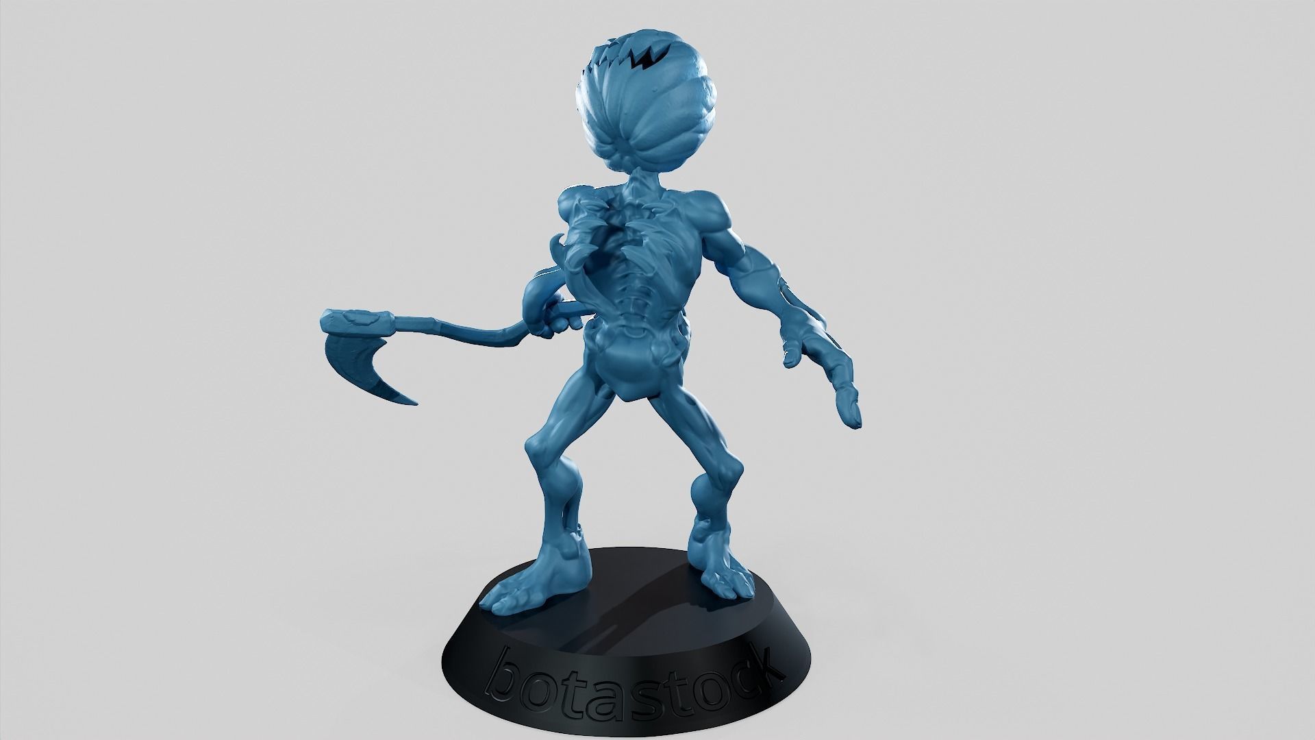 Pumpkin Undead Pose 10 3D print model_16
