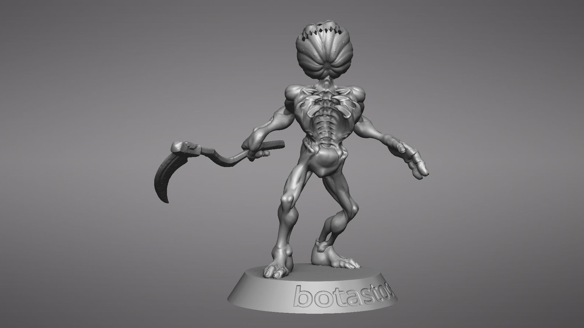 Pumpkin Undead Pose 10 3D print model_34