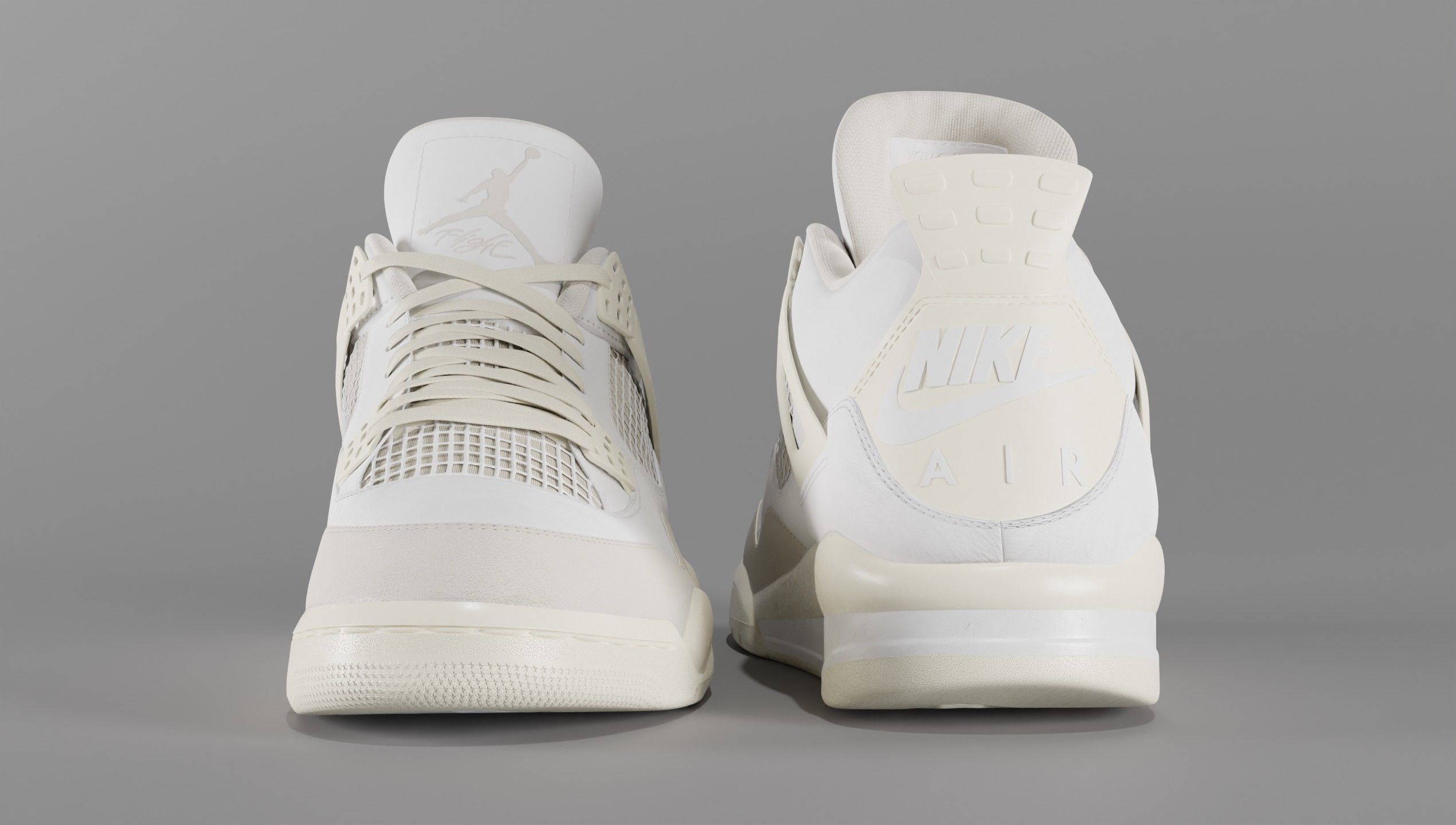 Jordan 4 Sail Shoe Low-poly 3D model_56