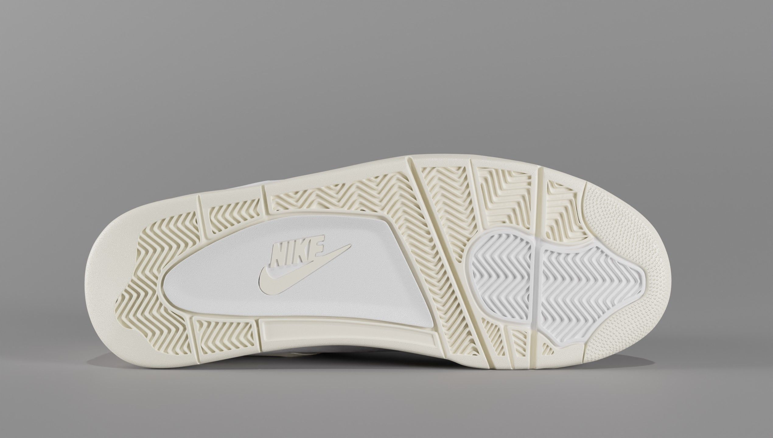 Jordan 4 Sail Shoe Low-poly 3D model_3