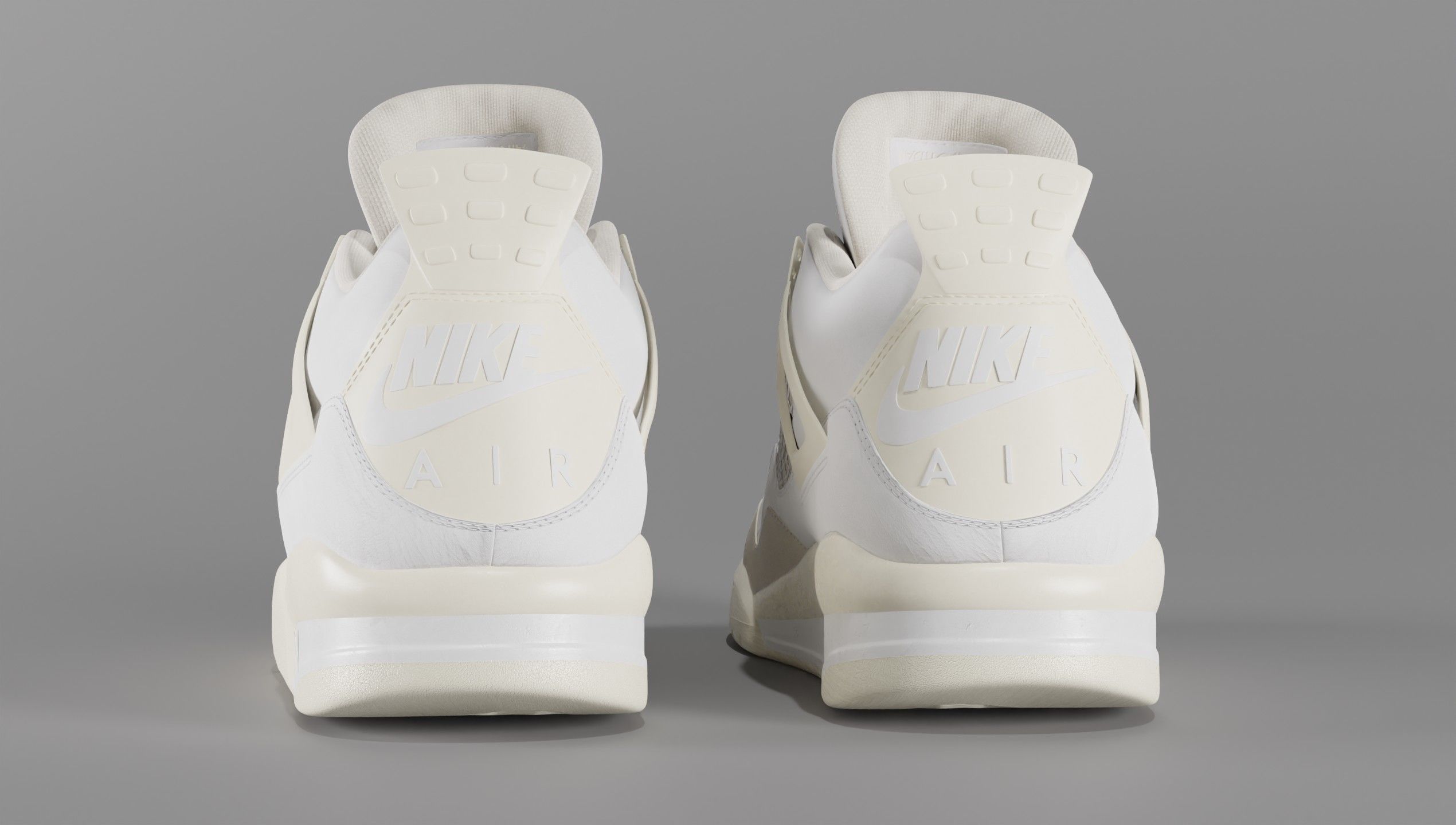 Jordan 4 Sail Shoe Low-poly 3D model_16