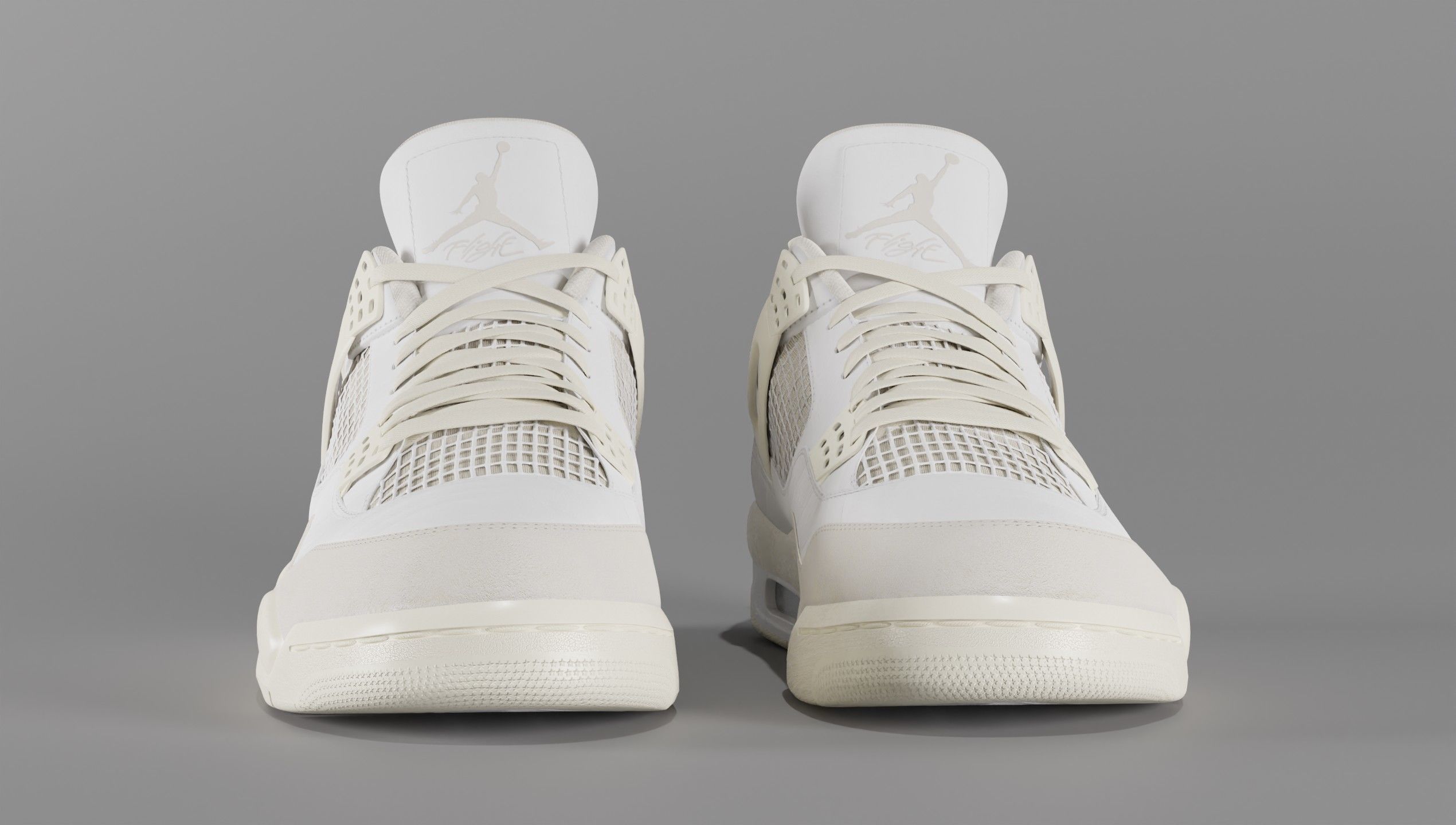 Jordan 4 Sail Shoe Low-poly 3D model_10