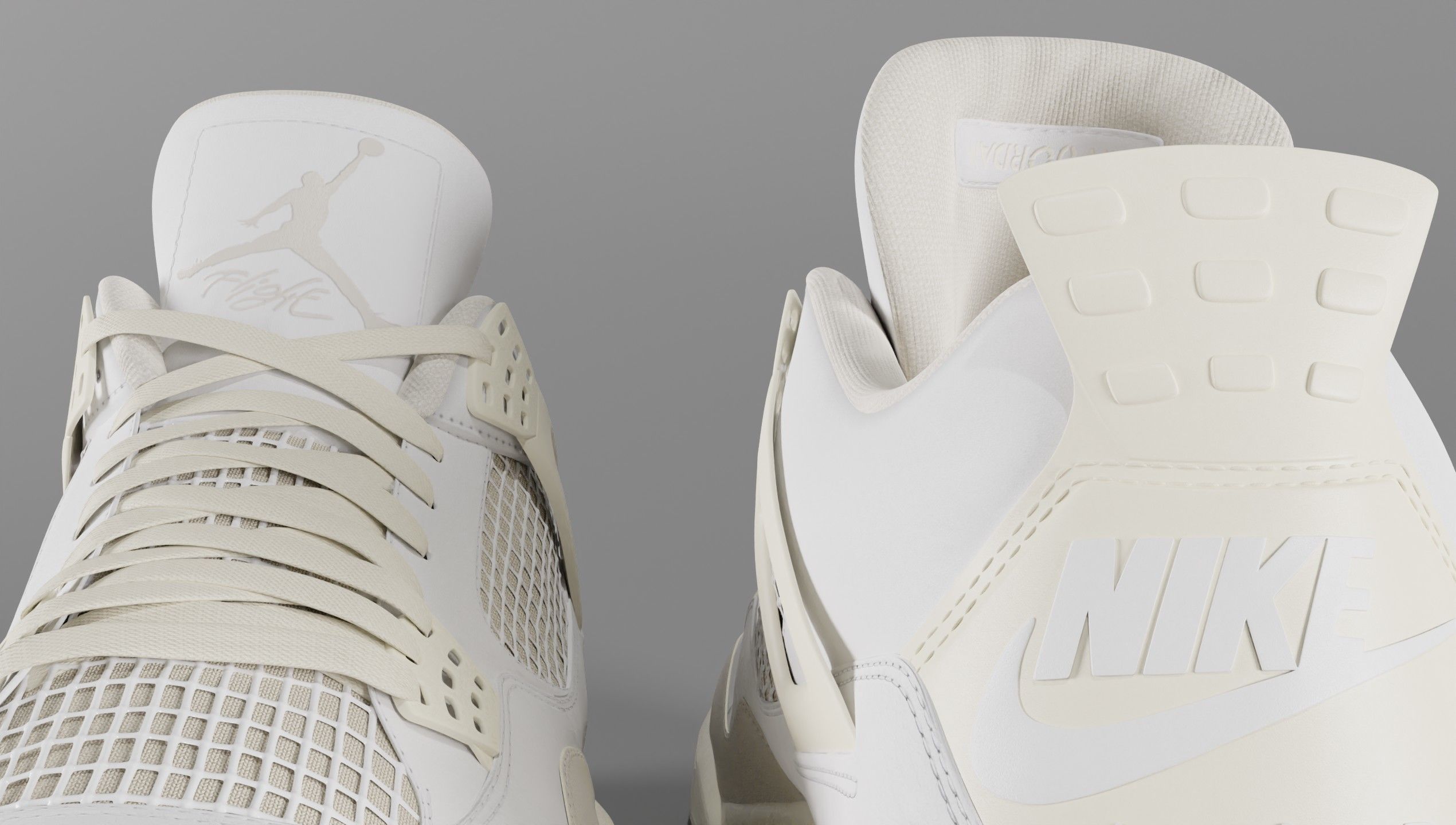 Jordan 4 Sail Shoe Low-poly 3D model_60