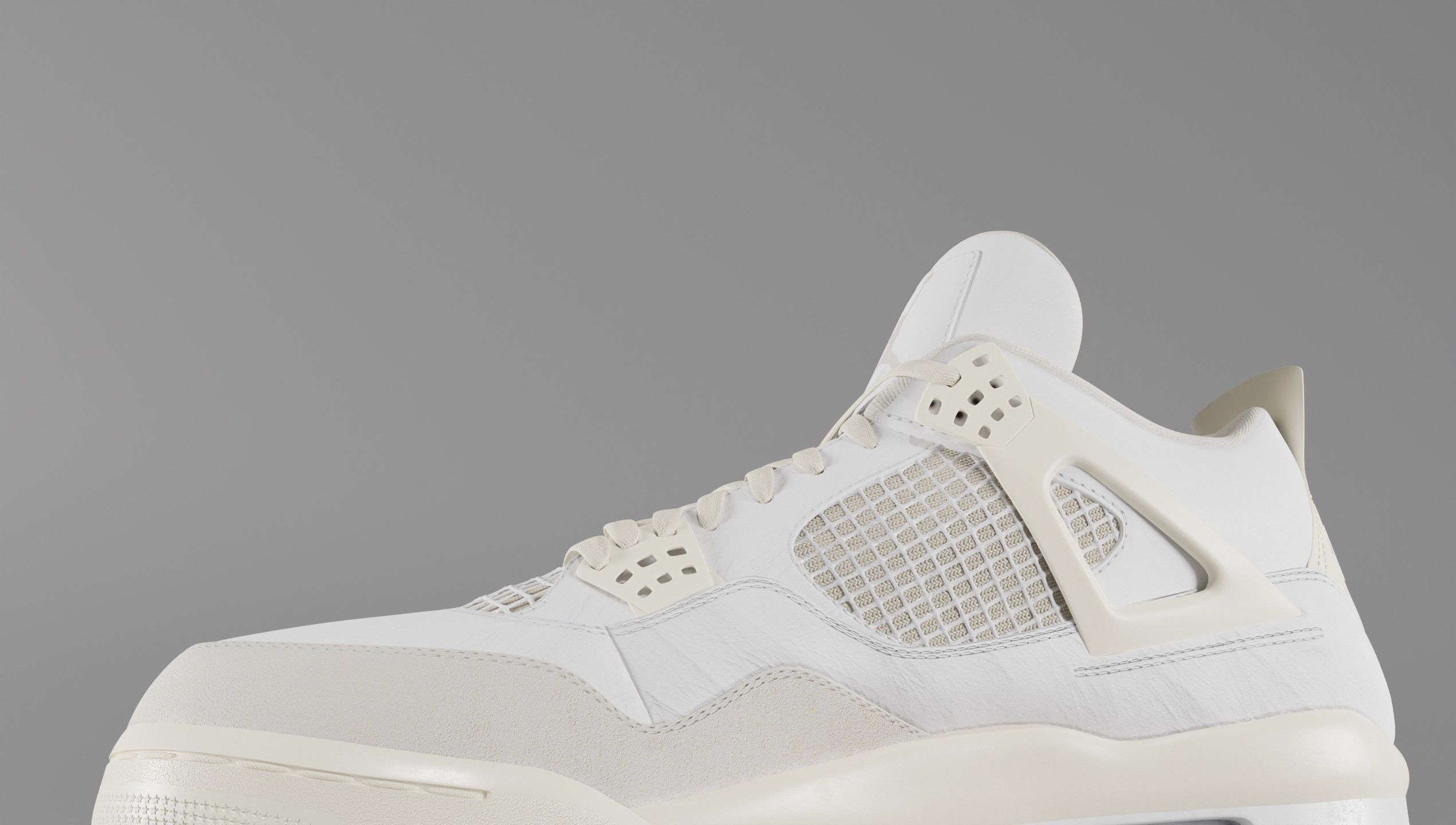 Jordan 4 Sail Shoe Low-poly 3D model_22