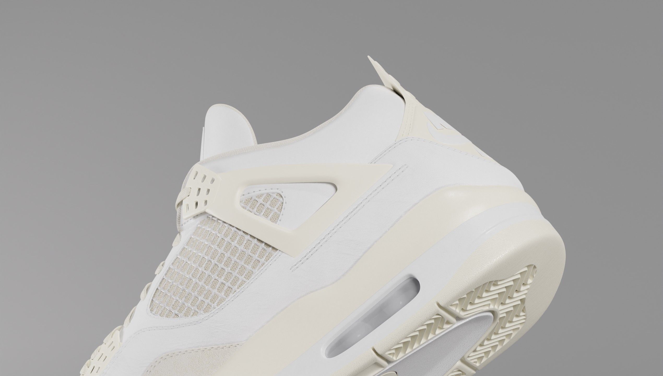 Jordan 4 Sail Shoe Low-poly 3D model_18