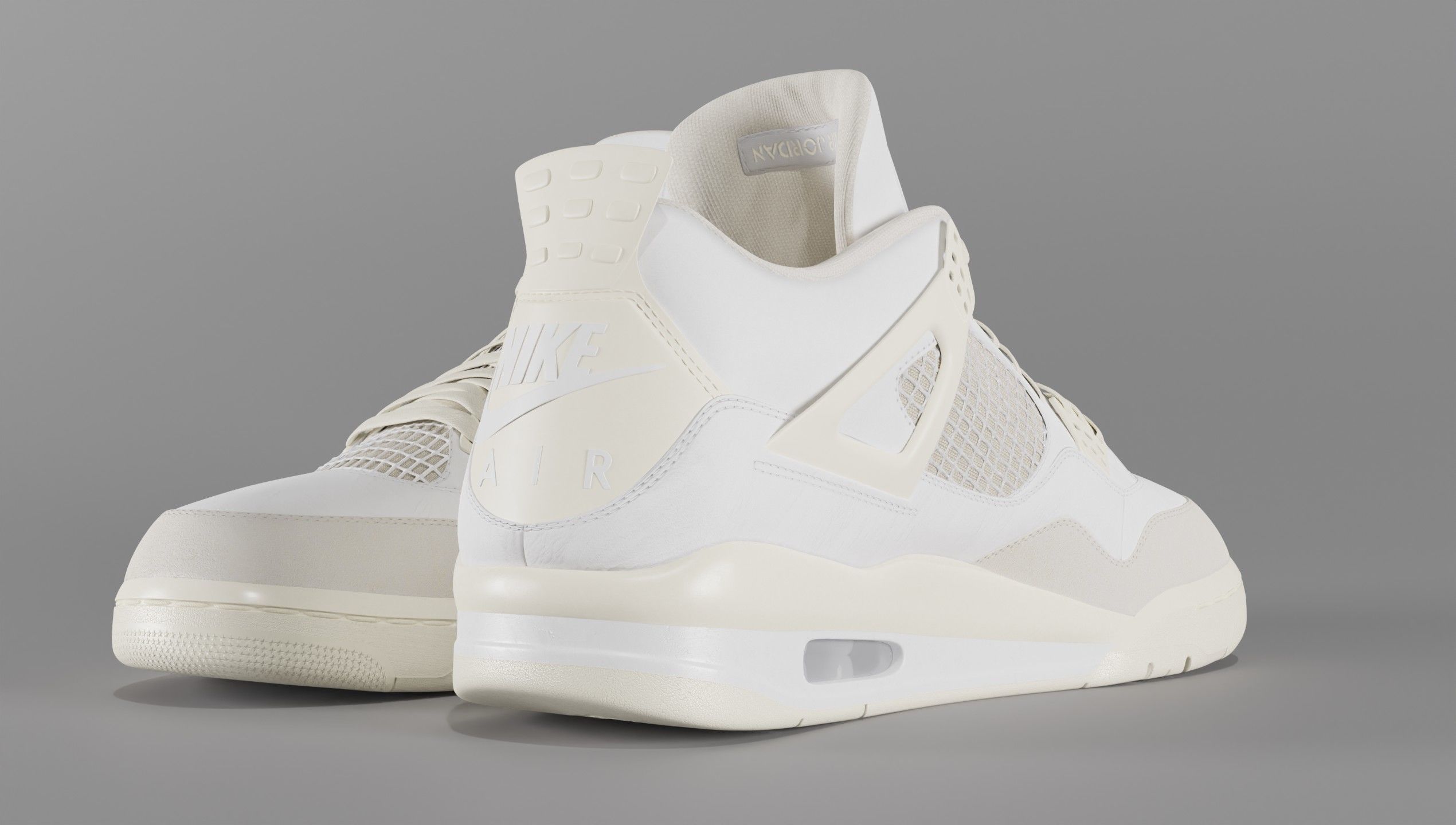 Jordan 4 Sail Shoe Low-poly 3D model_31