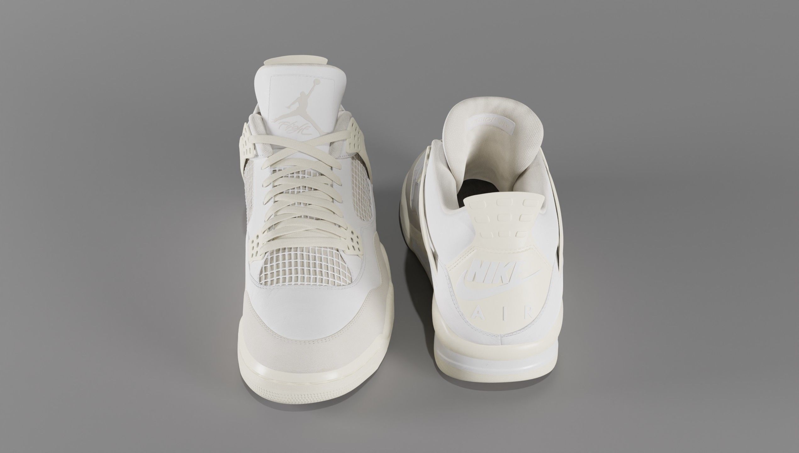 Jordan 4 Sail Shoe Low-poly 3D model_58