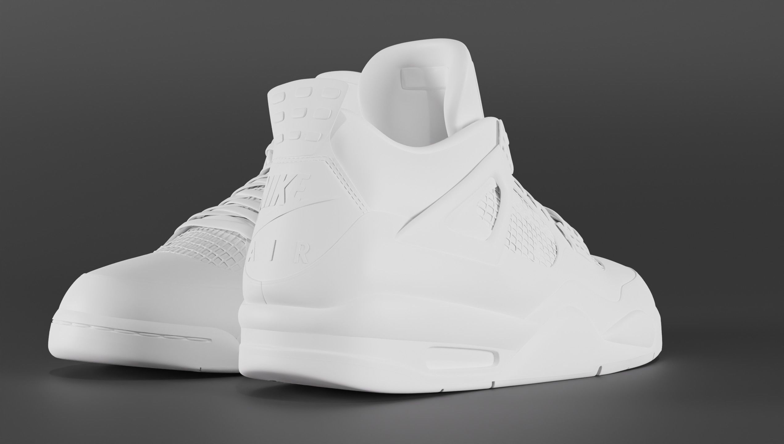 Jordan 4 Sail Shoe Low-poly 3D model_49