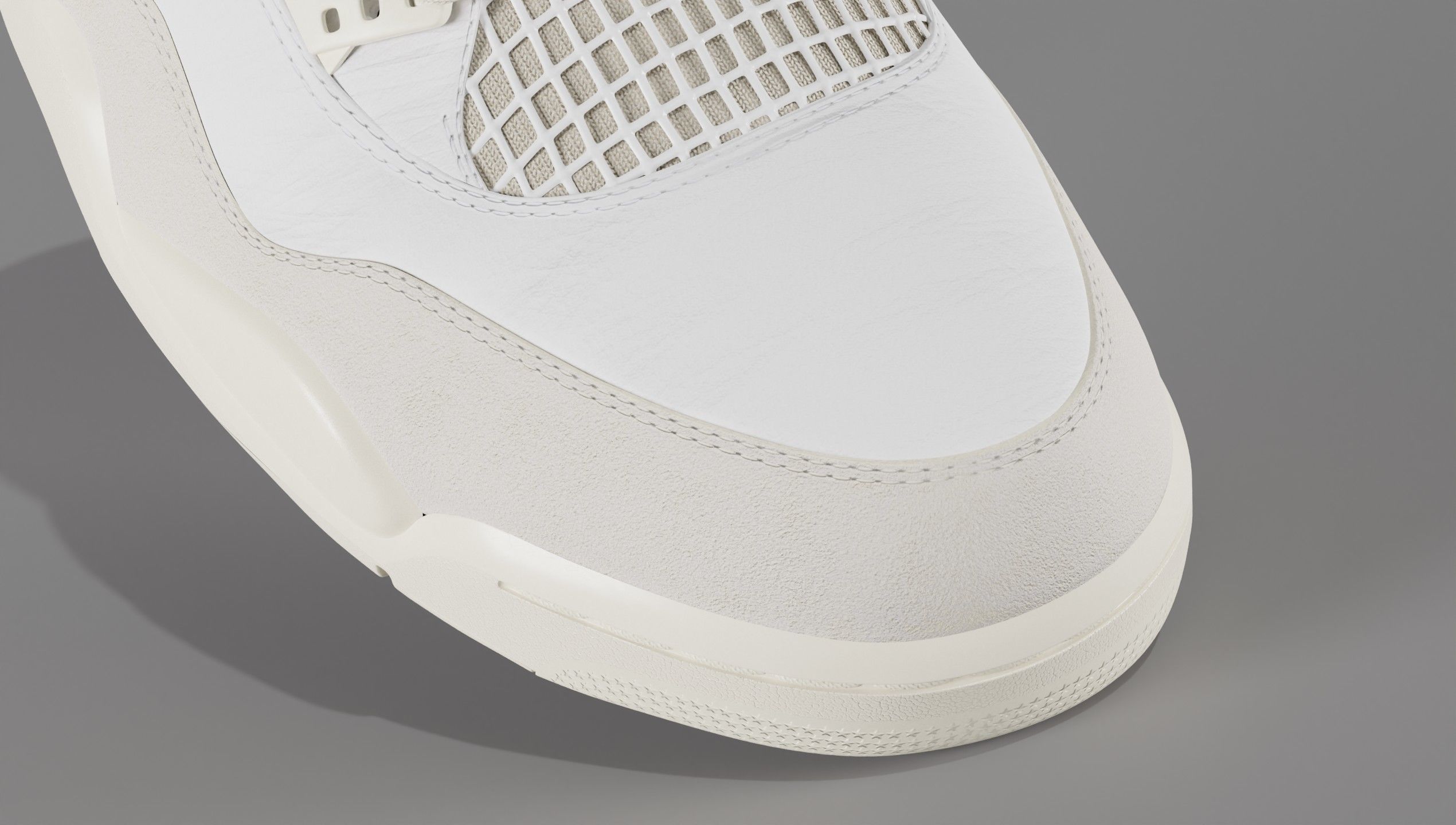 Jordan 4 Sail Shoe Low-poly 3D model_6