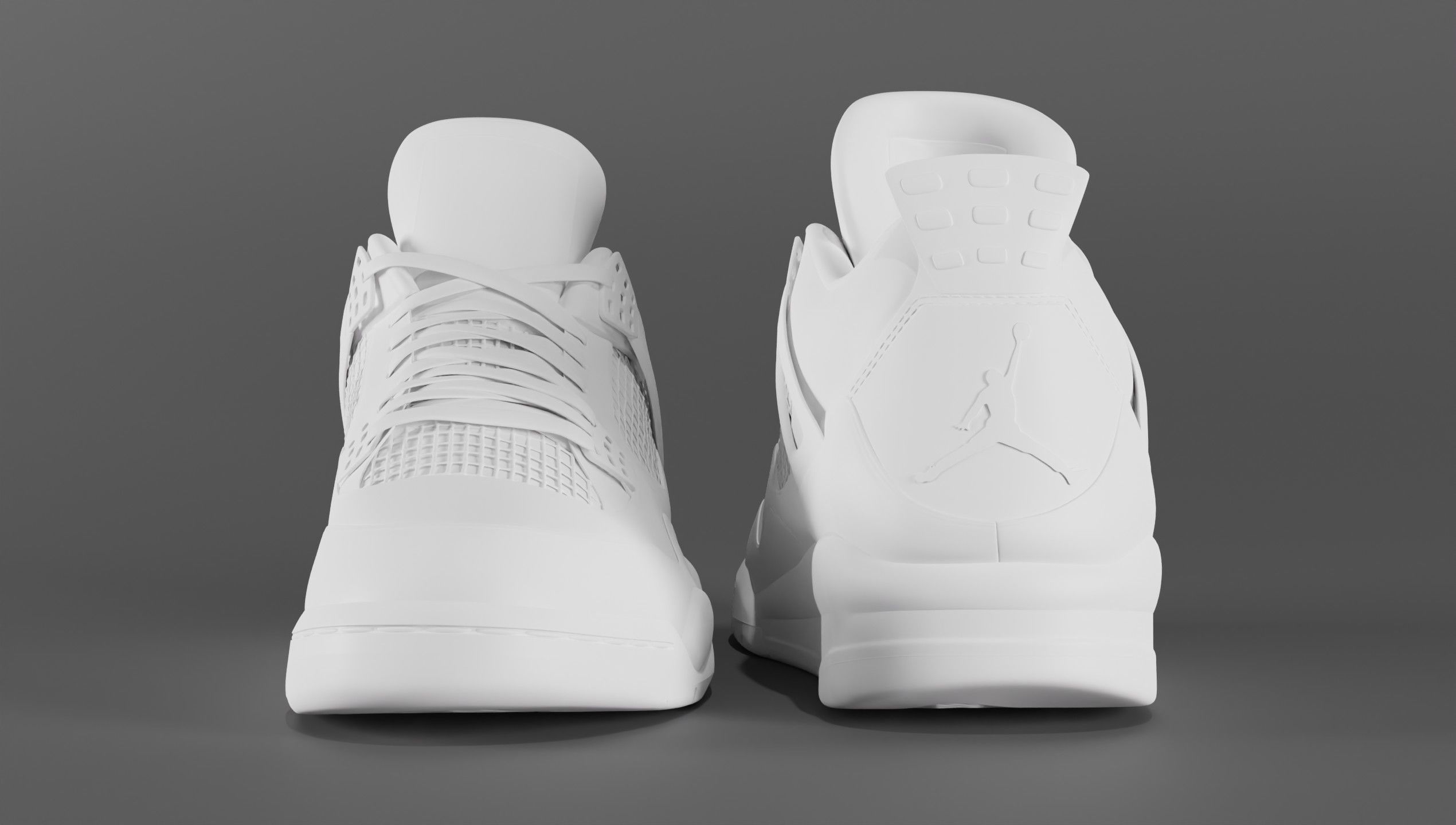 Jordan 4 Retro Infrared  Low-poly 3D model_57