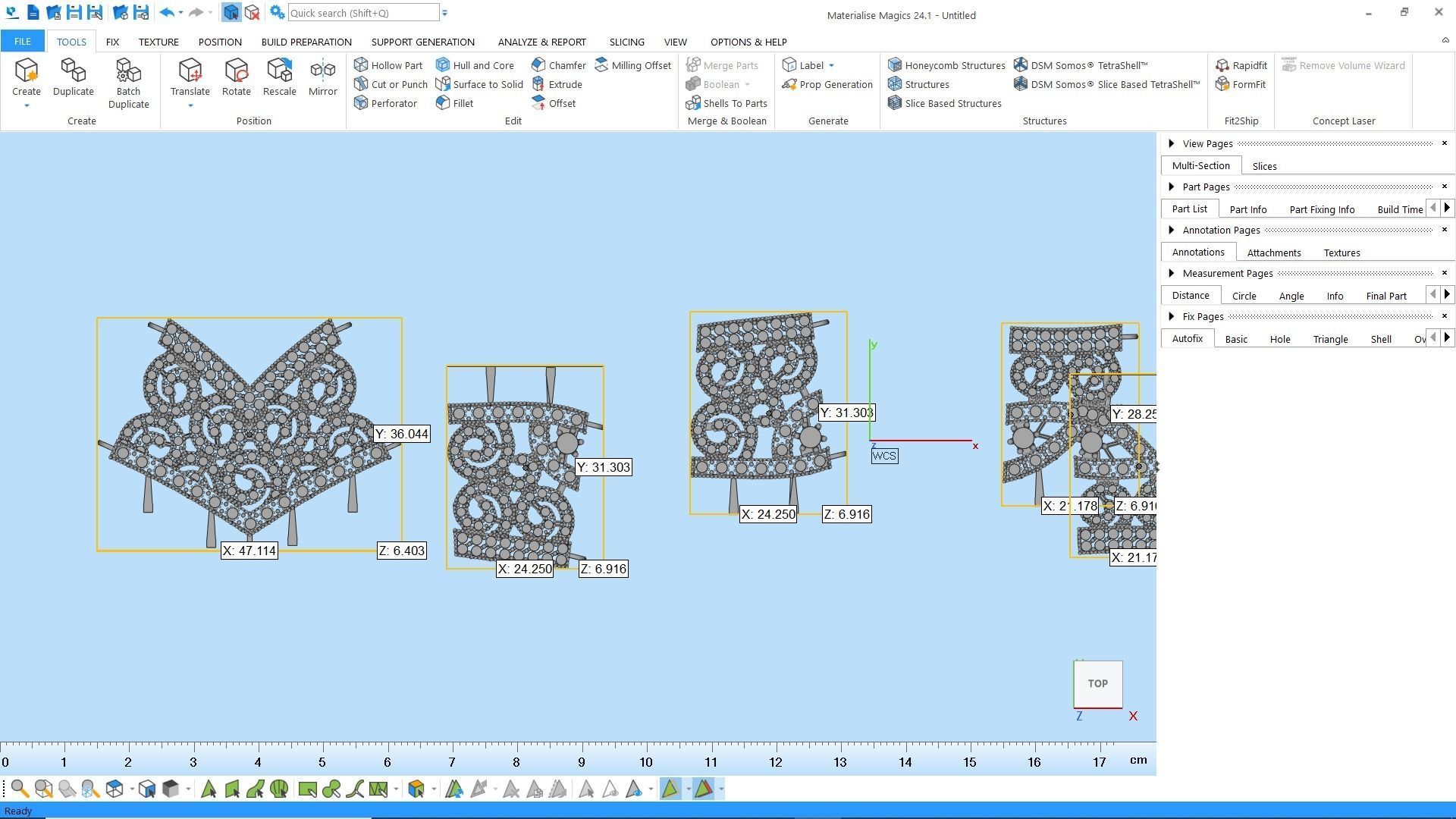Cut gold earring bracelet necklace 3D print model_18