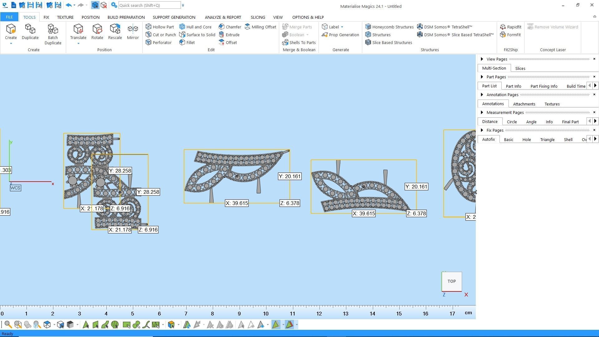 Cut gold earring bracelet necklace 3D print model_19