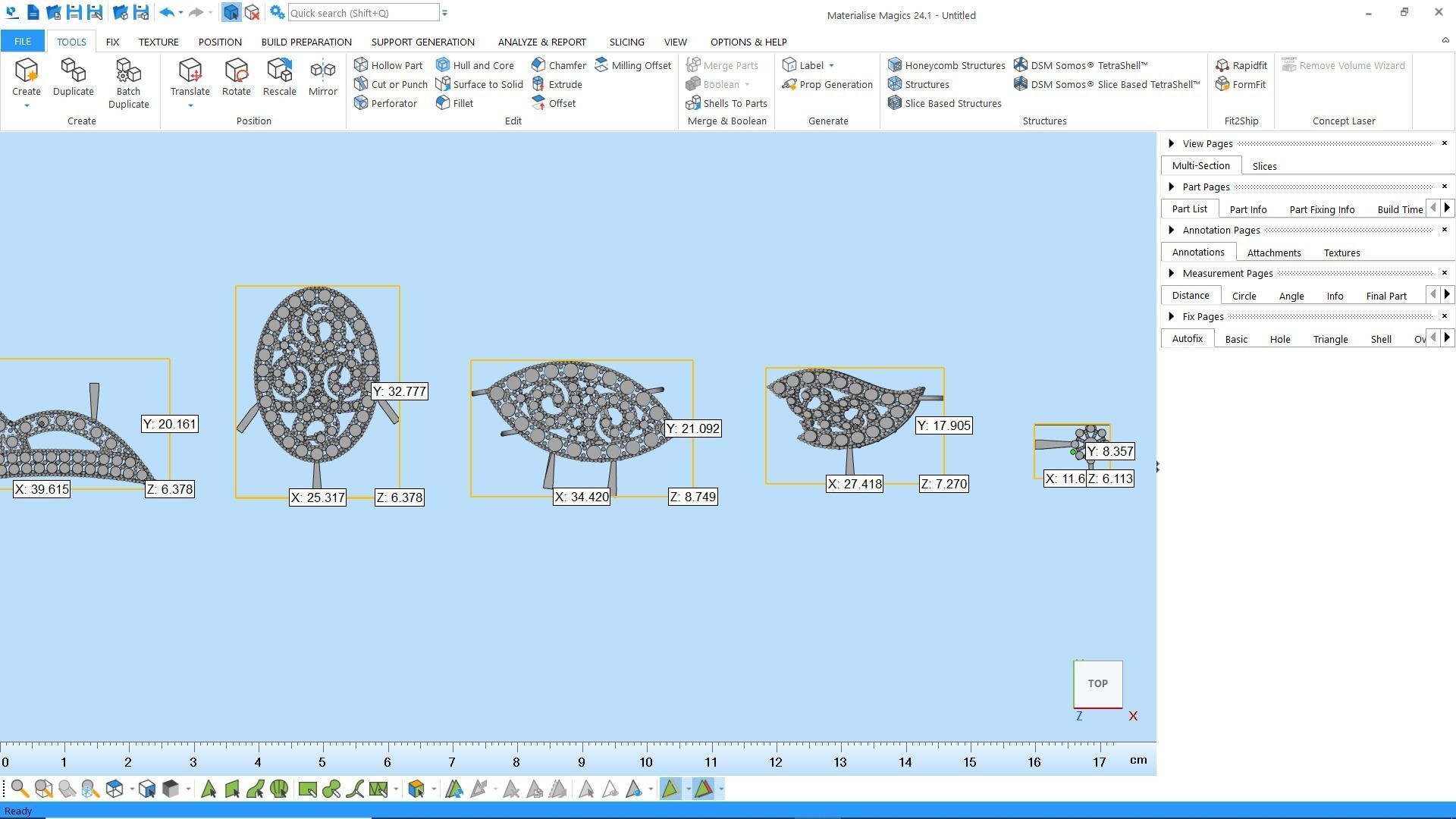 Cut gold earring bracelet necklace 3D print model_20