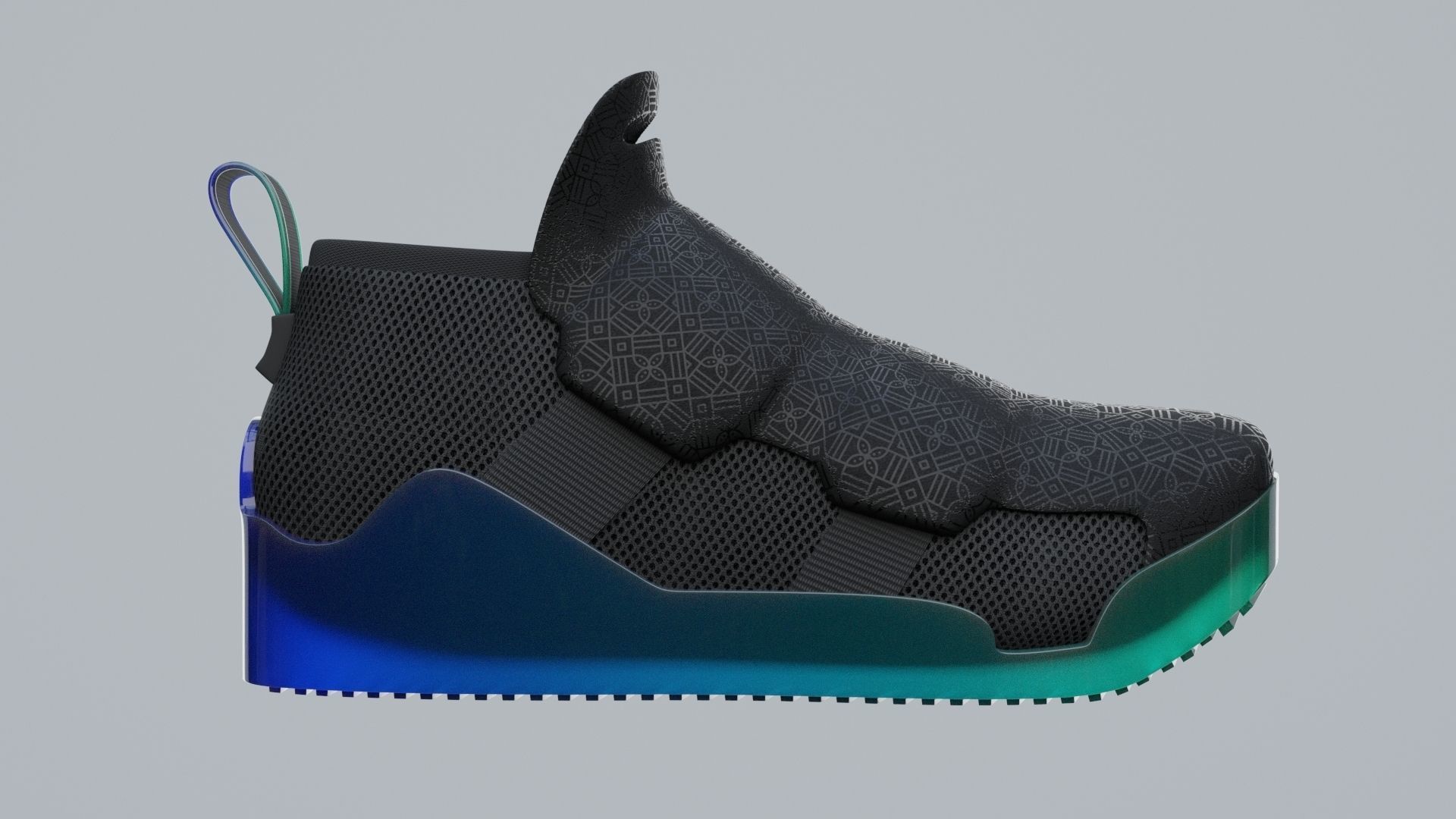 Sneakers nike sneaker with soles Low-poly 3D model_4