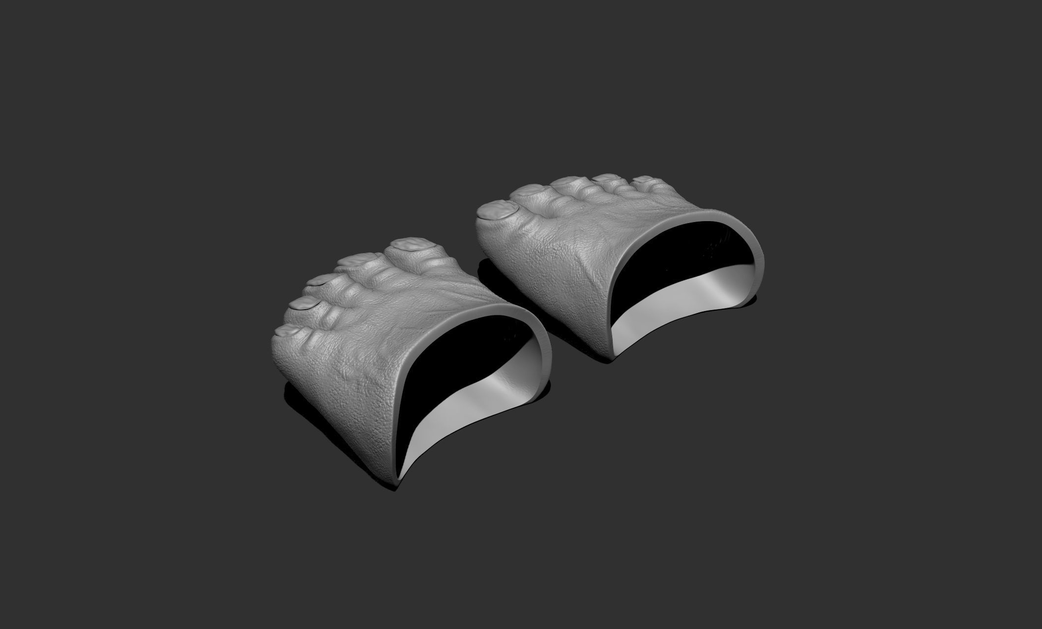 Chewbacca Toes Feet cosplay 3D print model_1