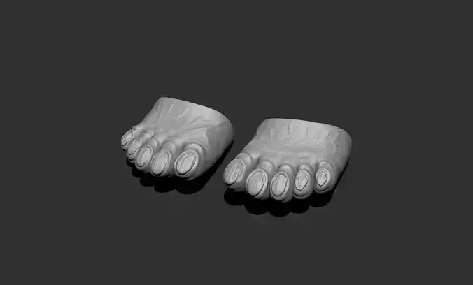 Chewbacca Toes Feet cosplay 3D print model