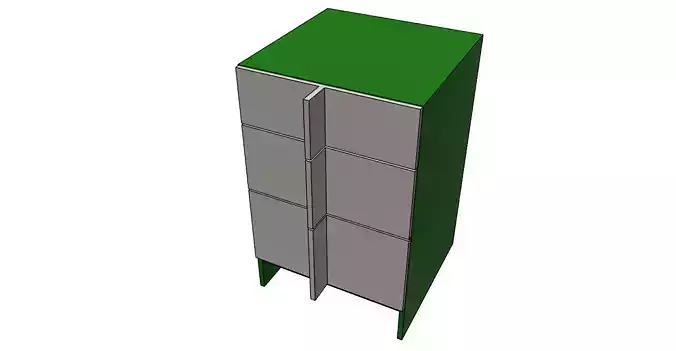 Box with drawers easy print