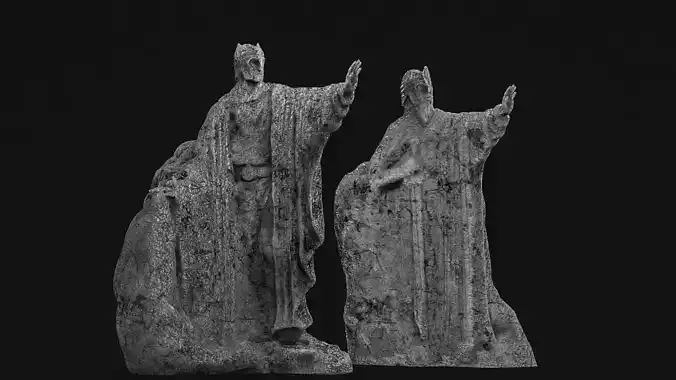 Argonath from Lord of The Rings Free 3D model